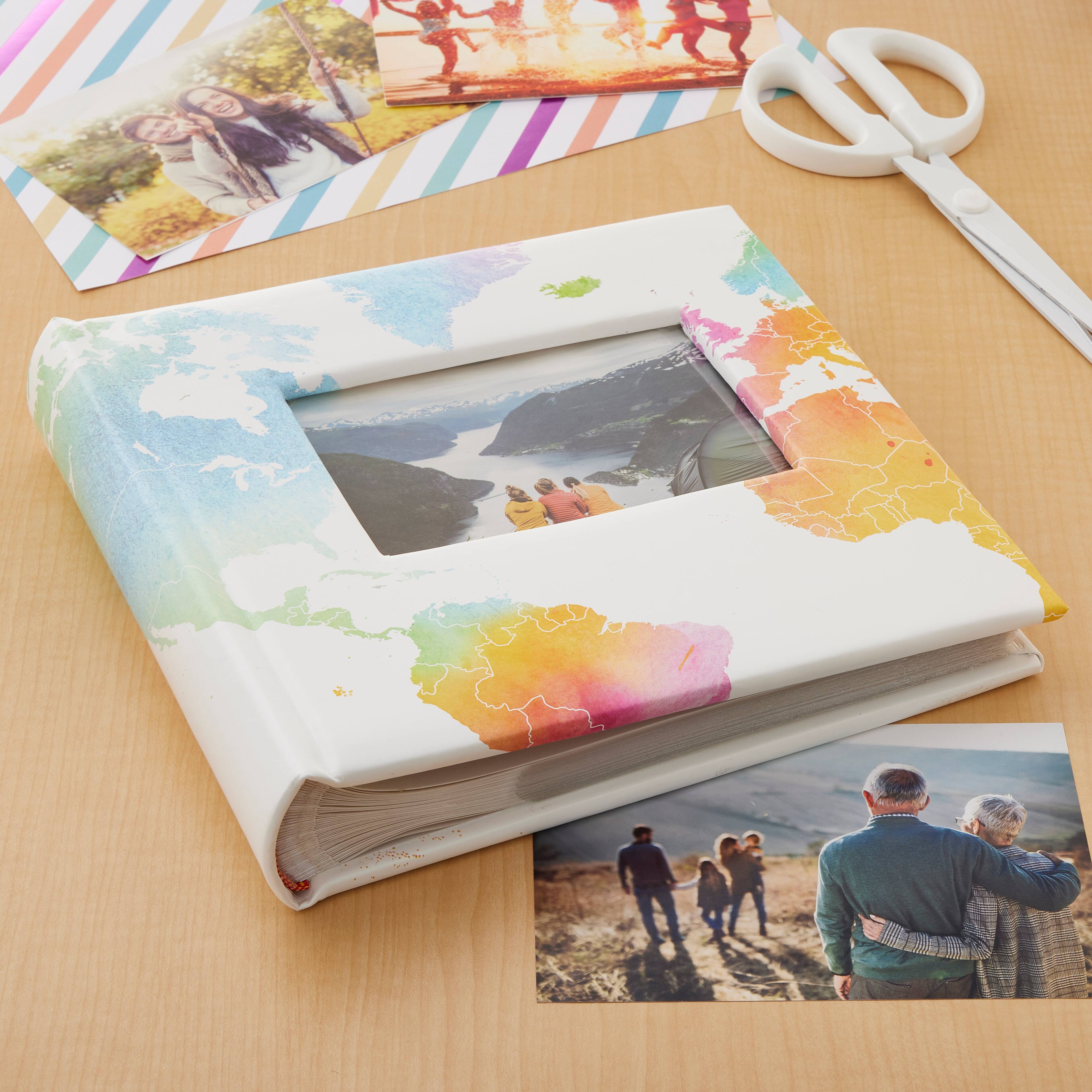 6 Pack: Watercolor Map 2-Up Photo Album by Recollections&#x2122;