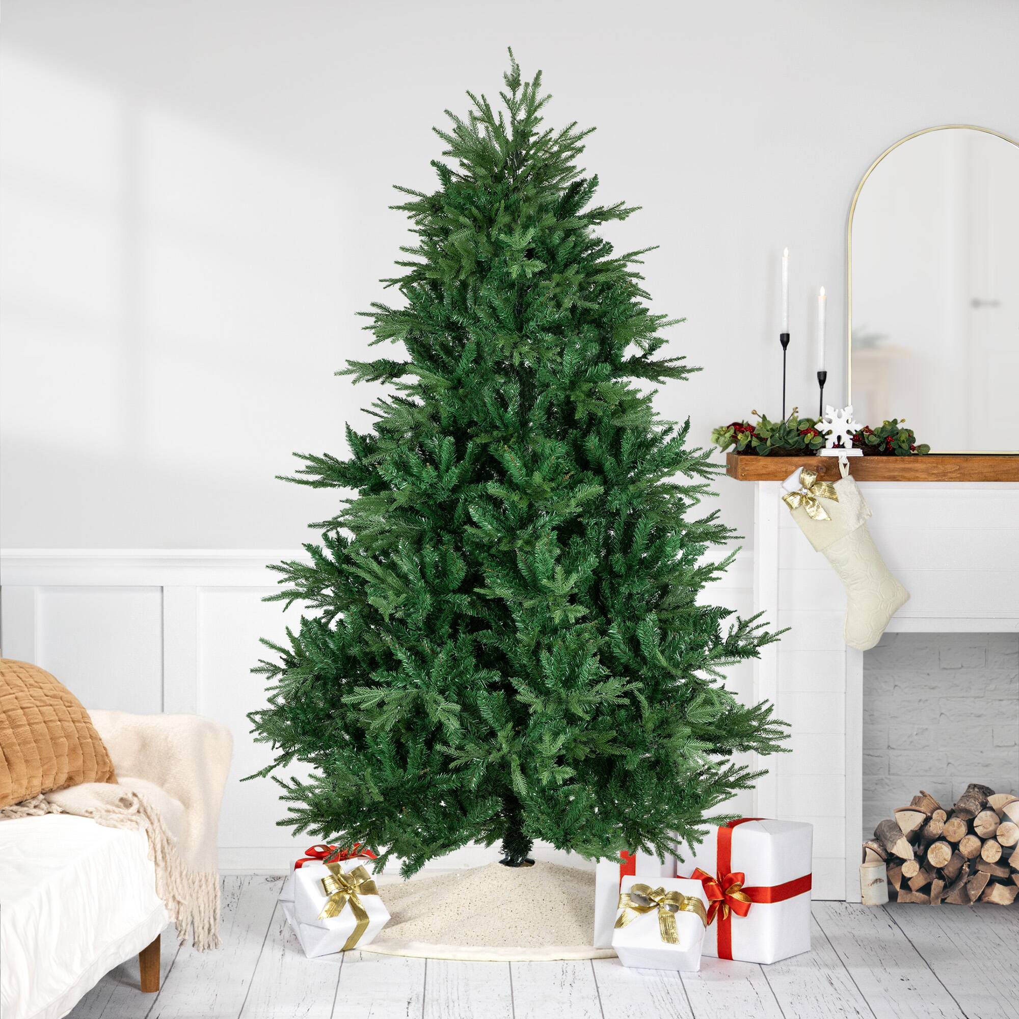 6.5ft. Unlit Real Touch&#x2122;&#xFE0F; Juniper Pine Artificial Christmas Tree