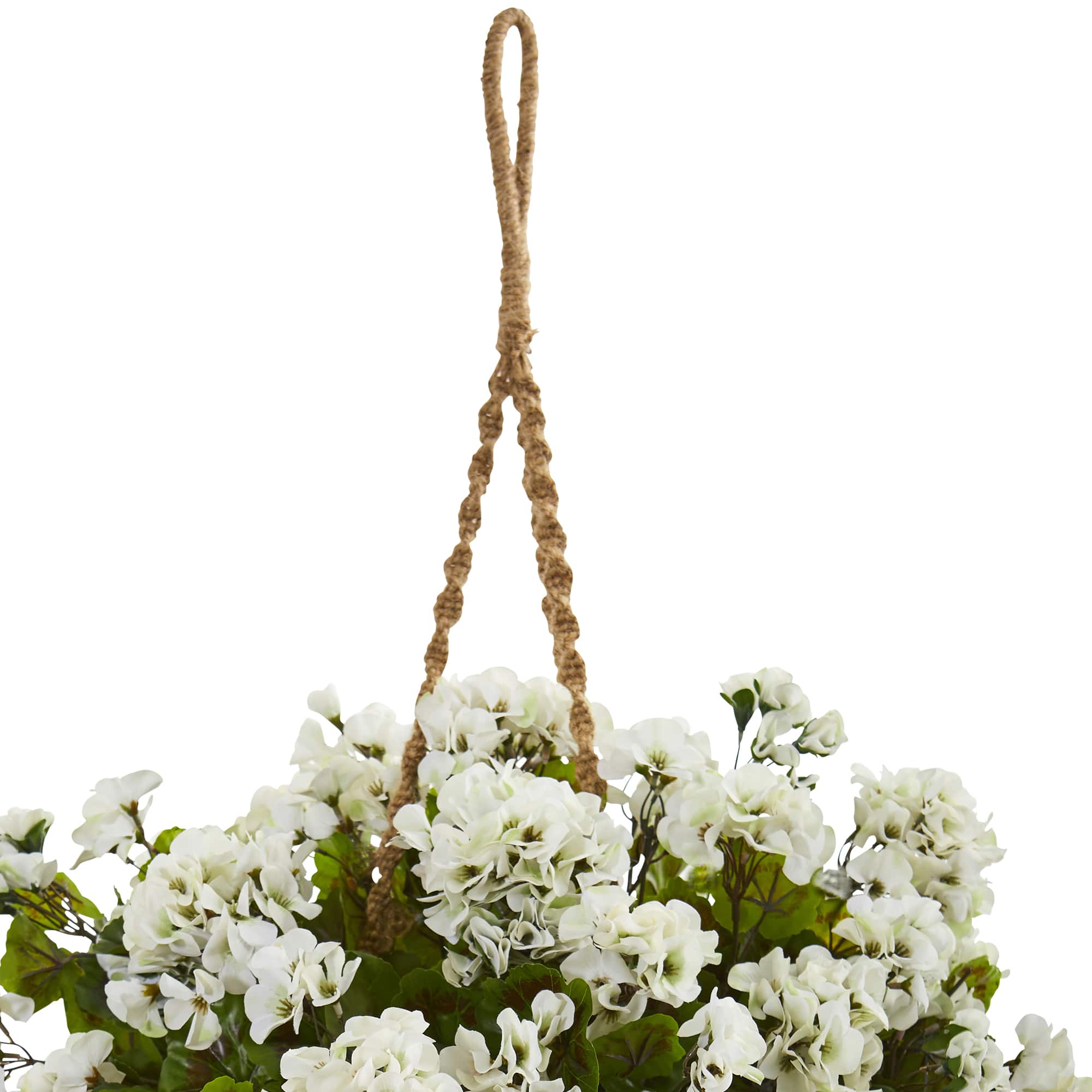 19&#x22; Geranium in Hanging Basket