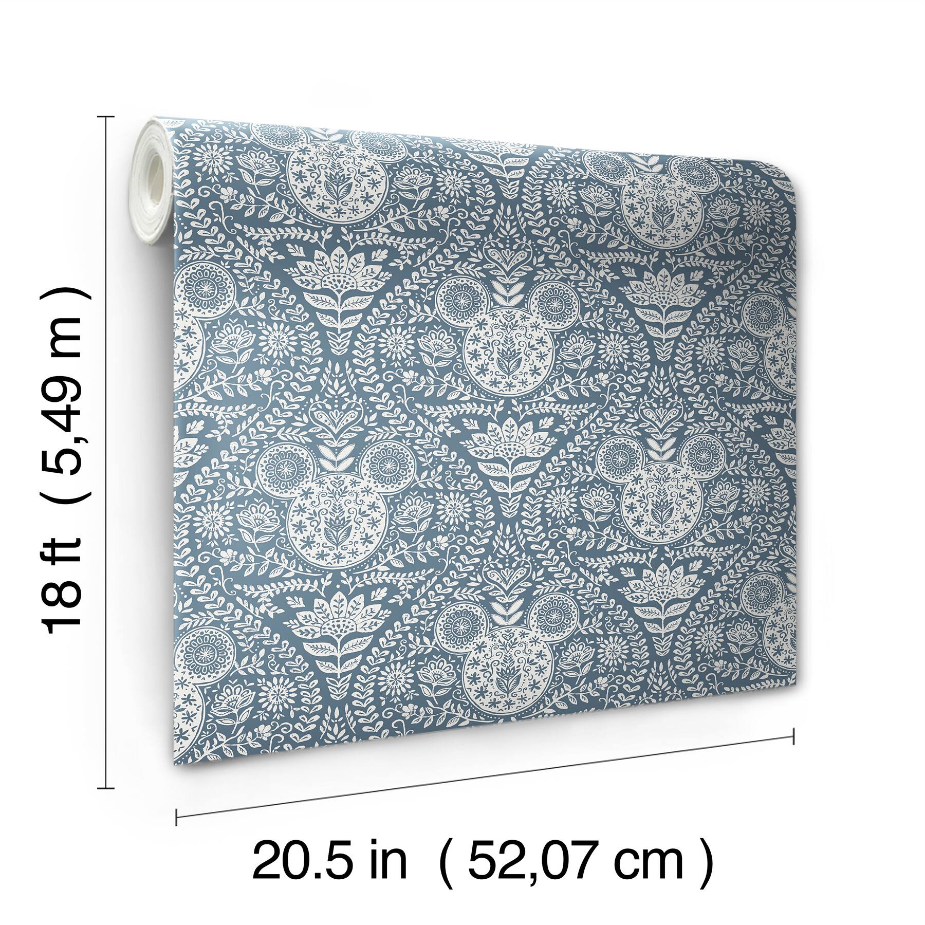 RoomMates Disney® Mickey Mouse Block Print Peel & Stick Wallpaper