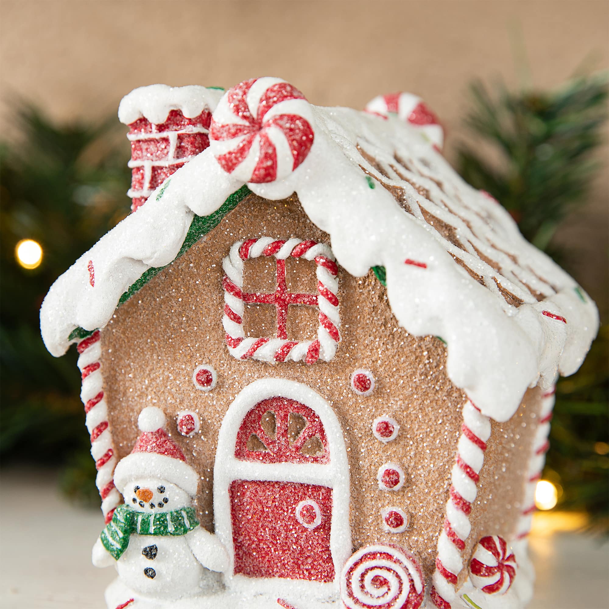 Glitzhome&#xAE; Gingerbread House Stocking Holder Set