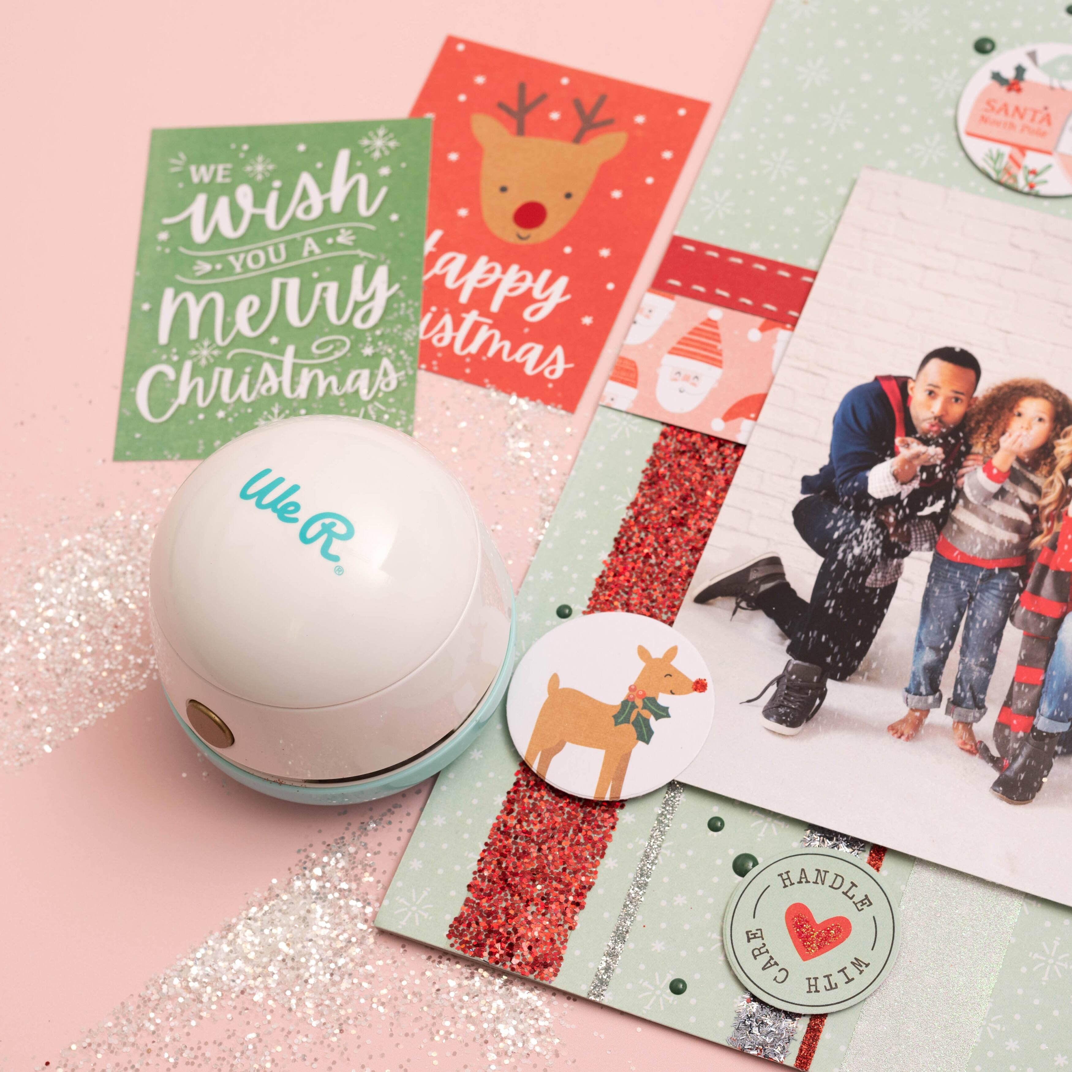 We R Memory Keepers® White & Blue Glitter Mini Vac