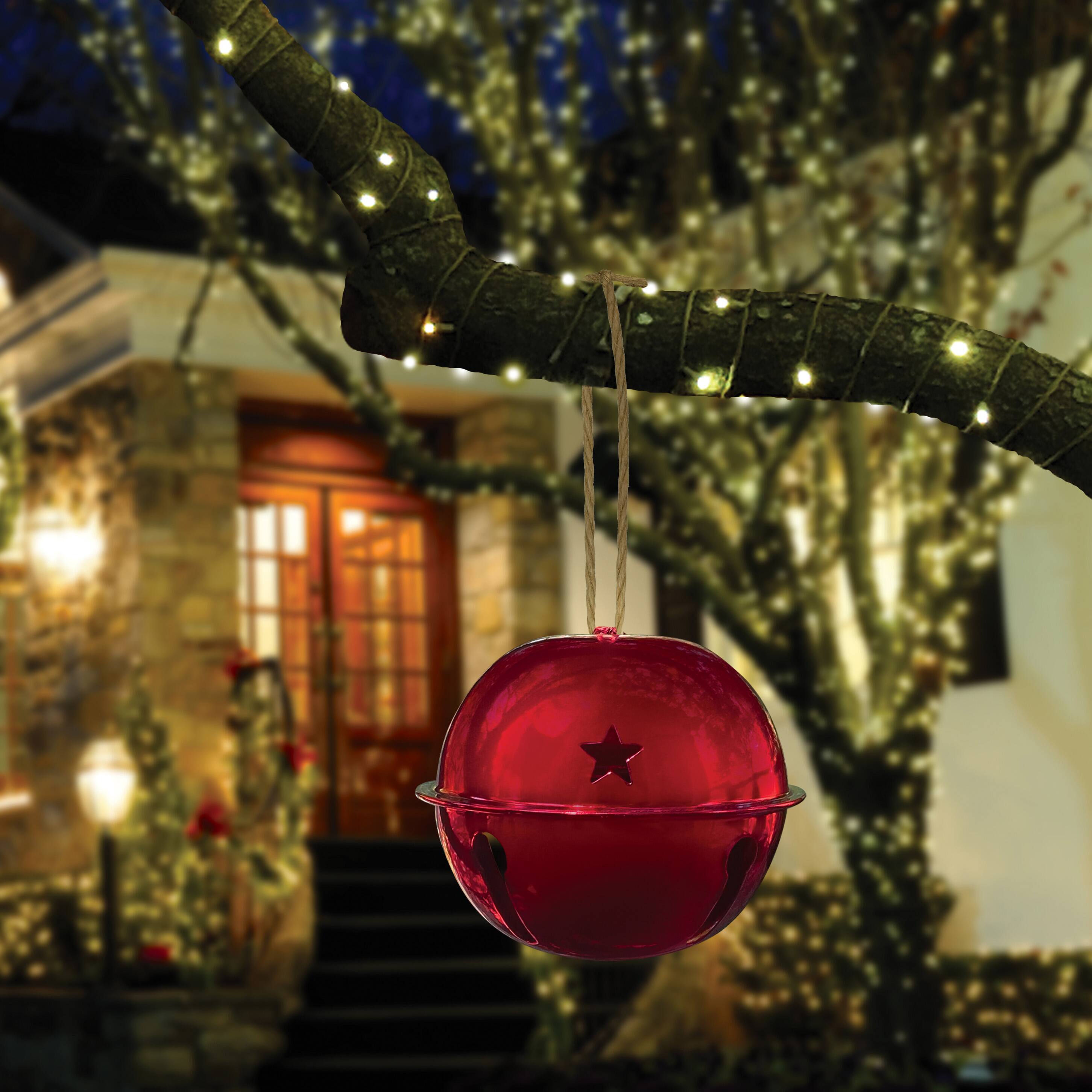 Haute Decor 4ct. 4.7&#x22; Nesting Jingle Bell Ornaments