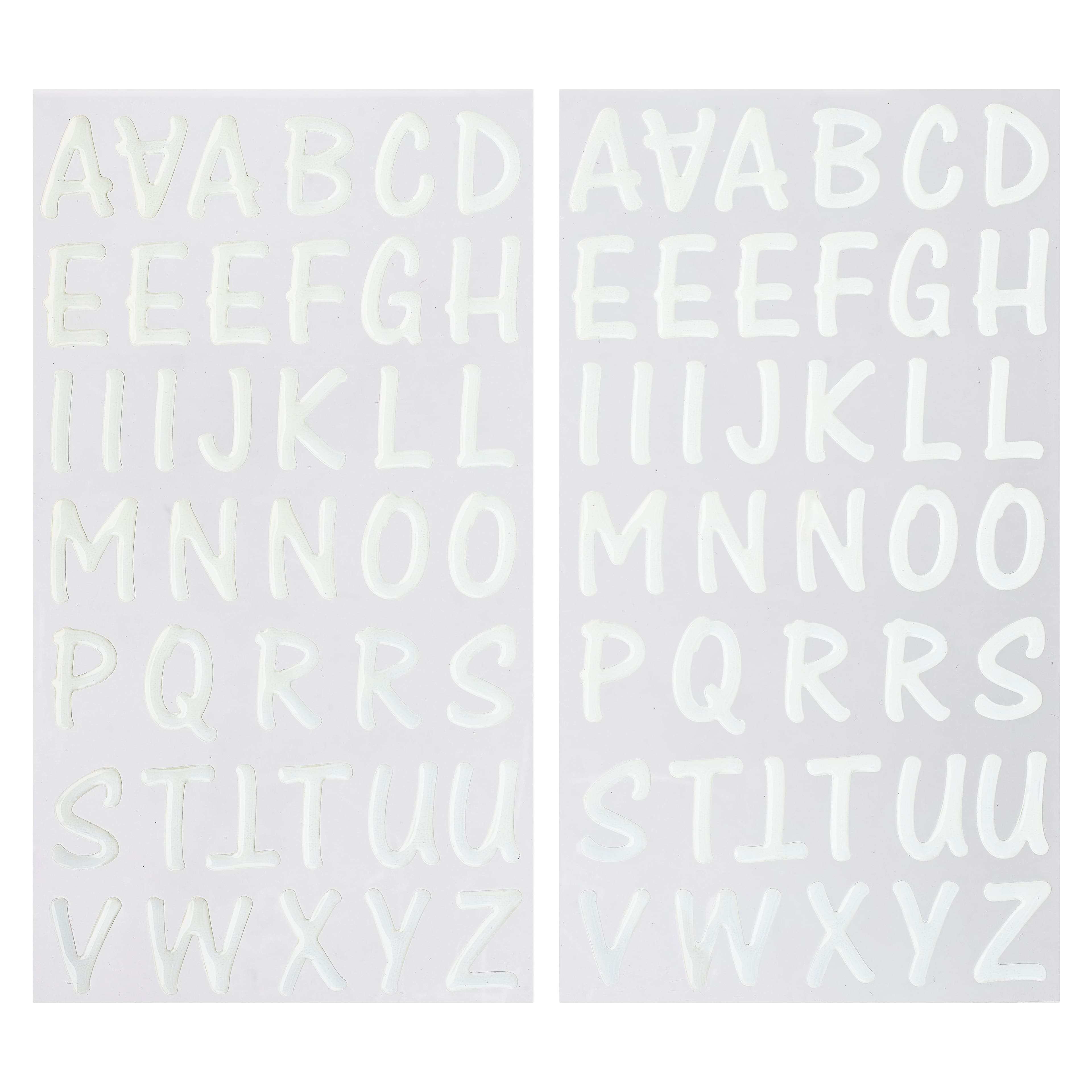 White Epoxy Alphabet Stickers by Recollections&#x2122;