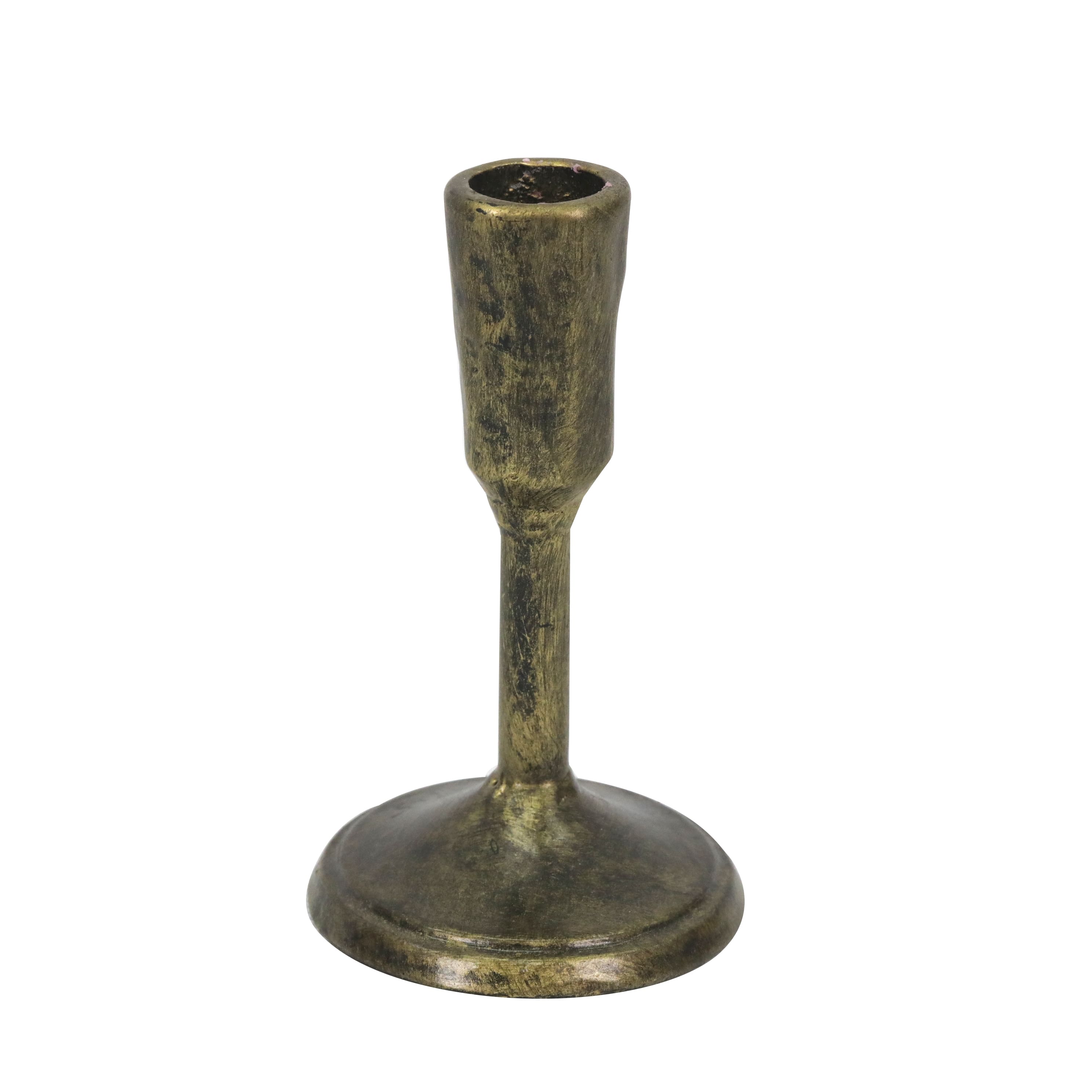 Antique Brass Iron Candle Holder by Ashland®