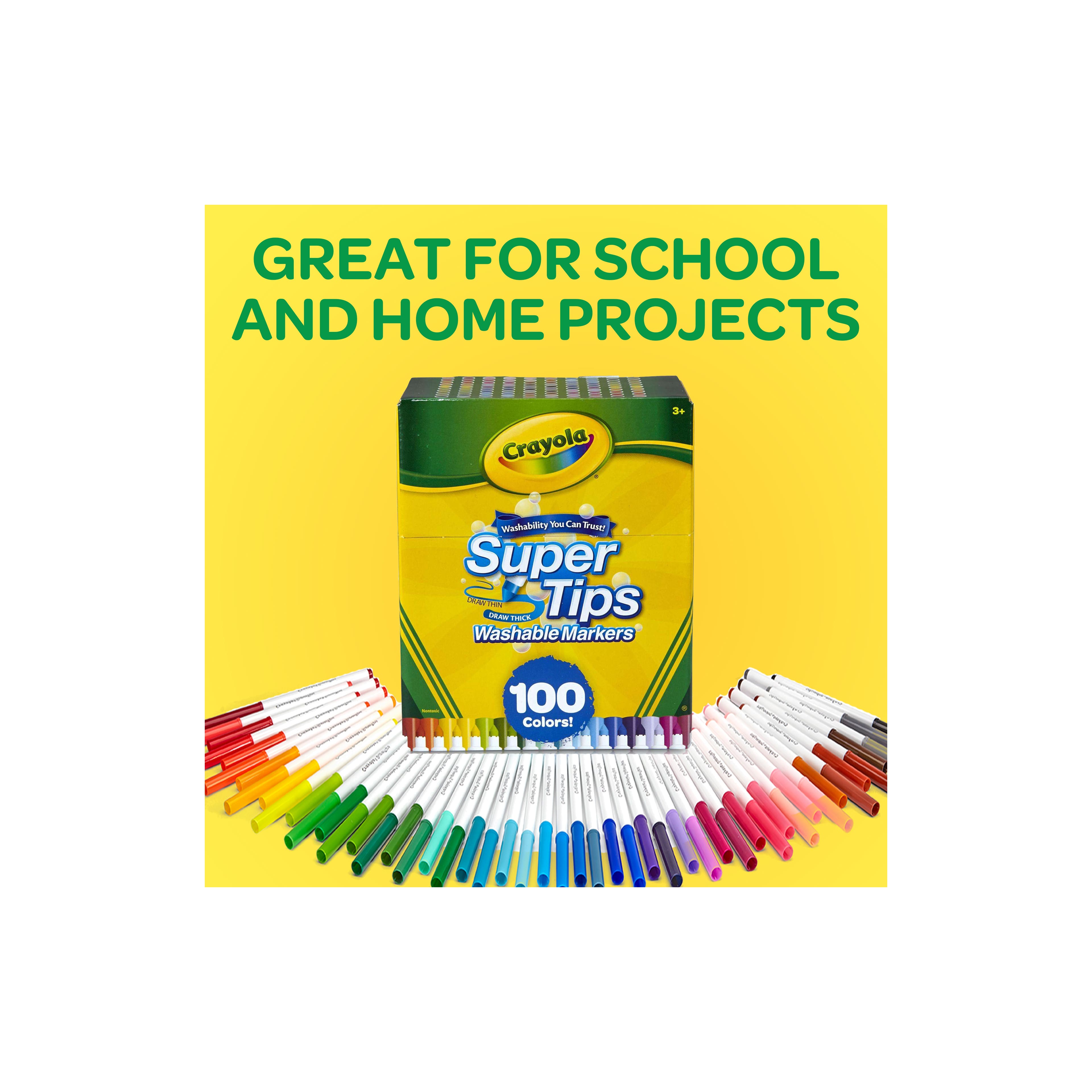 Crayola&#xAE; Super Tips 100 Color Washable Markers