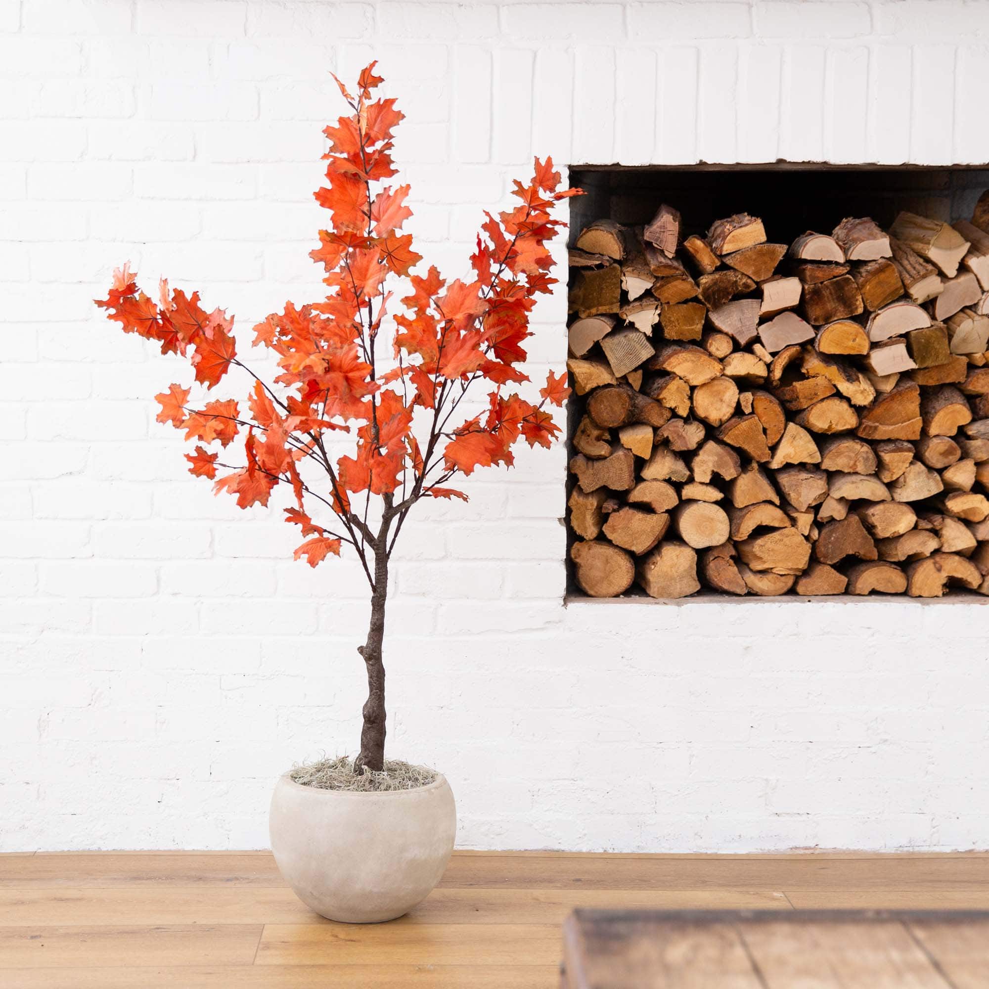 4ft. Autumn Rustic Maple Artificial Fall Tree