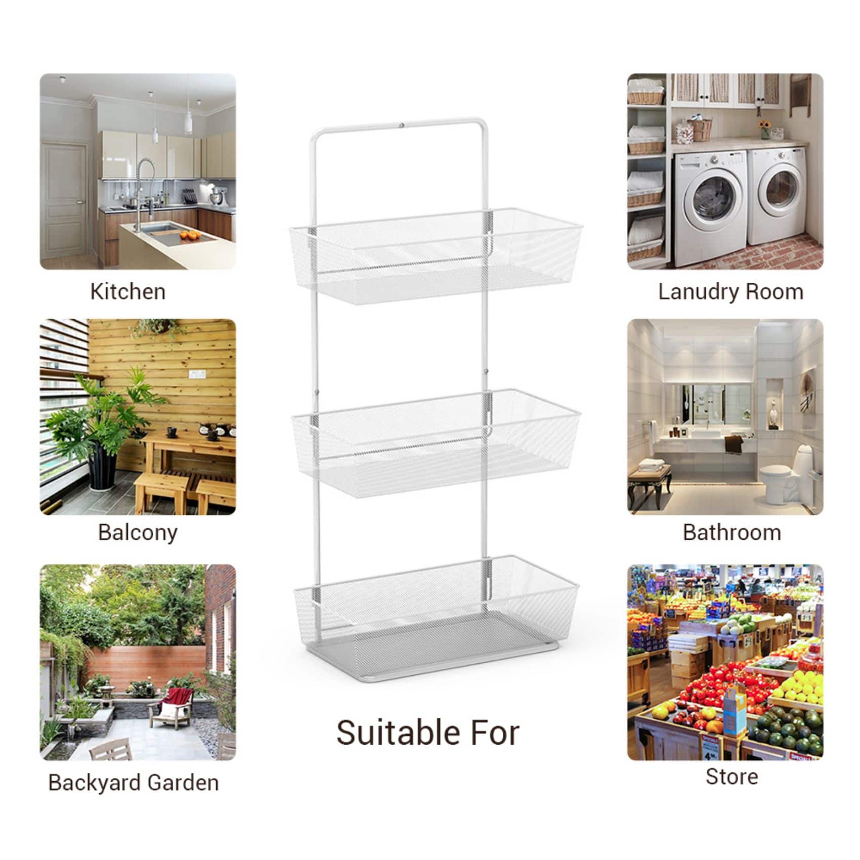 NEX&#x2122; 15&#x22; Over the Door Basket Organize