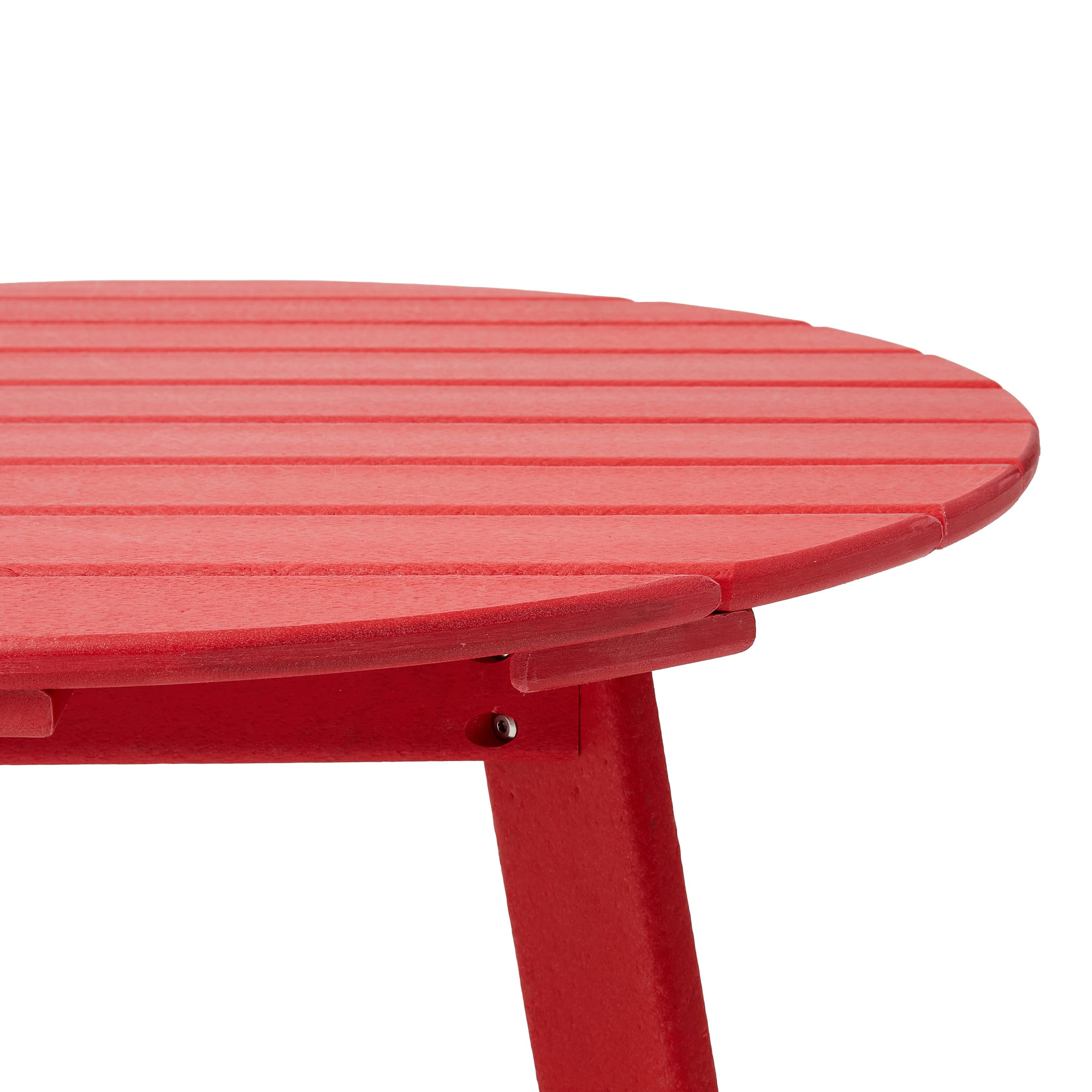 Glitzhome&#xAE; 32&#x22; Red Round Outdoor Coffee Table