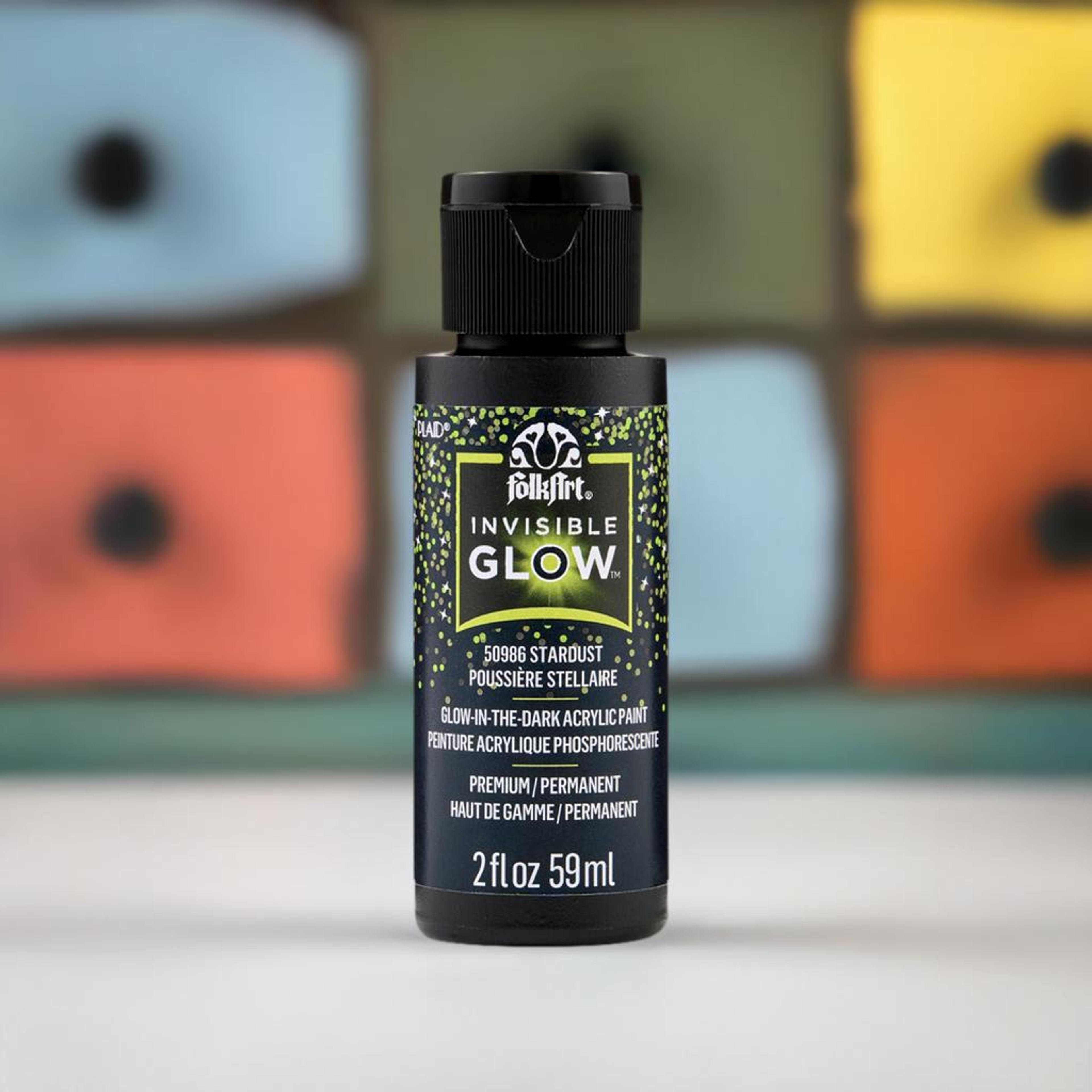 Peinture acrylique phosphorescente invisible FolkArt