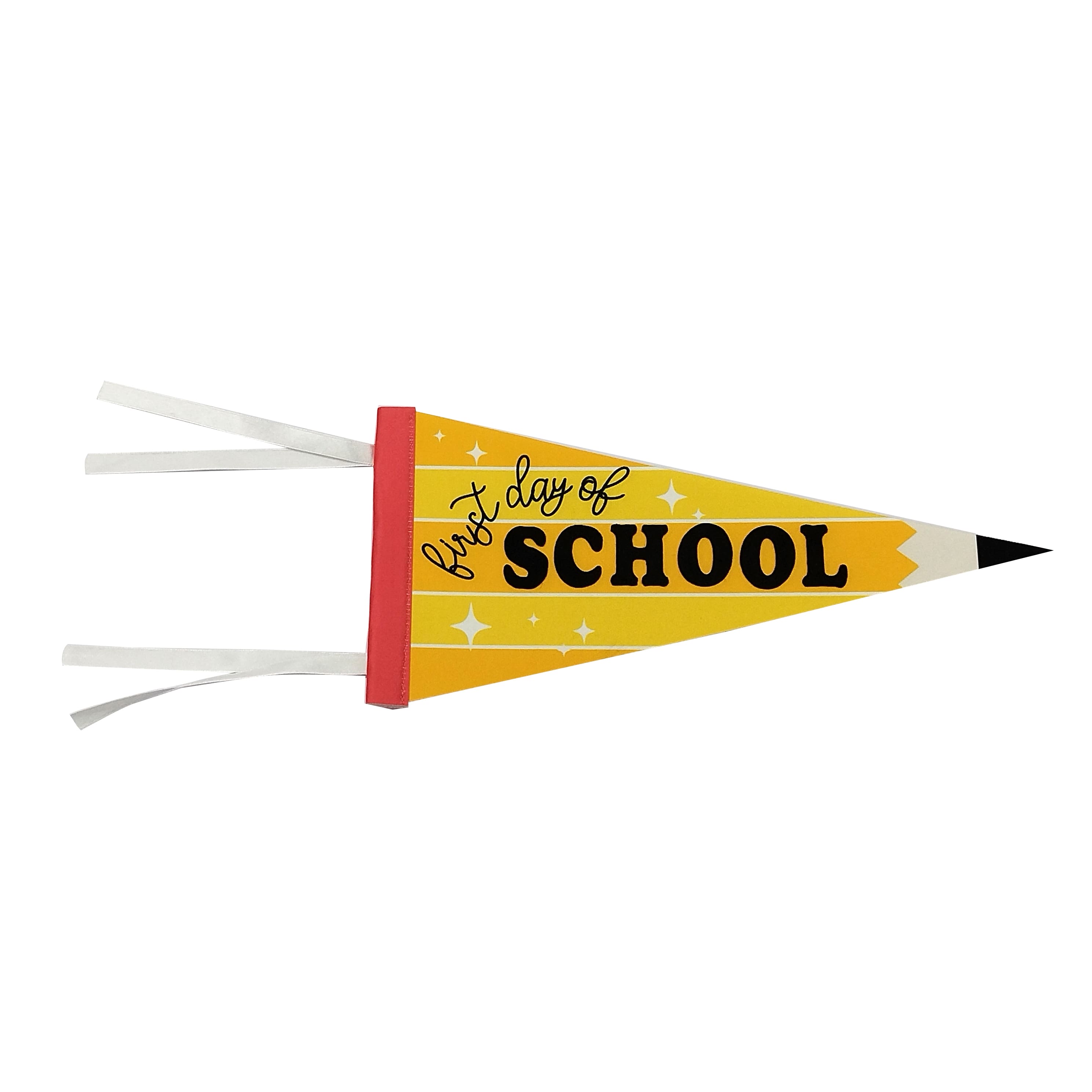 12" Yellow First Day of School Pennant by B2C™
