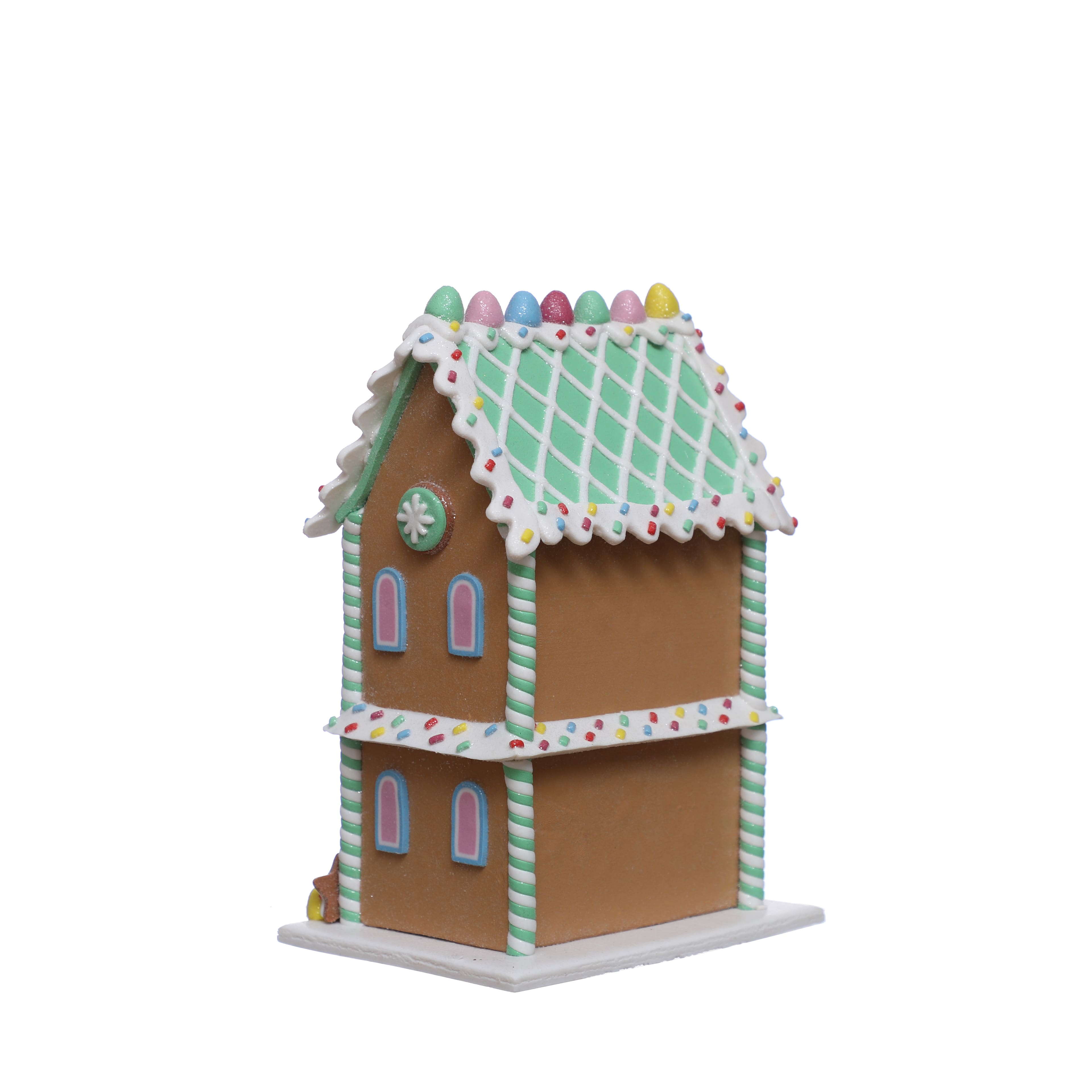 Sprinkle Shop 9.5&#x22; Clay Gingerbread House Tabletop D&#xE9;cor by Ashland&#xAE;