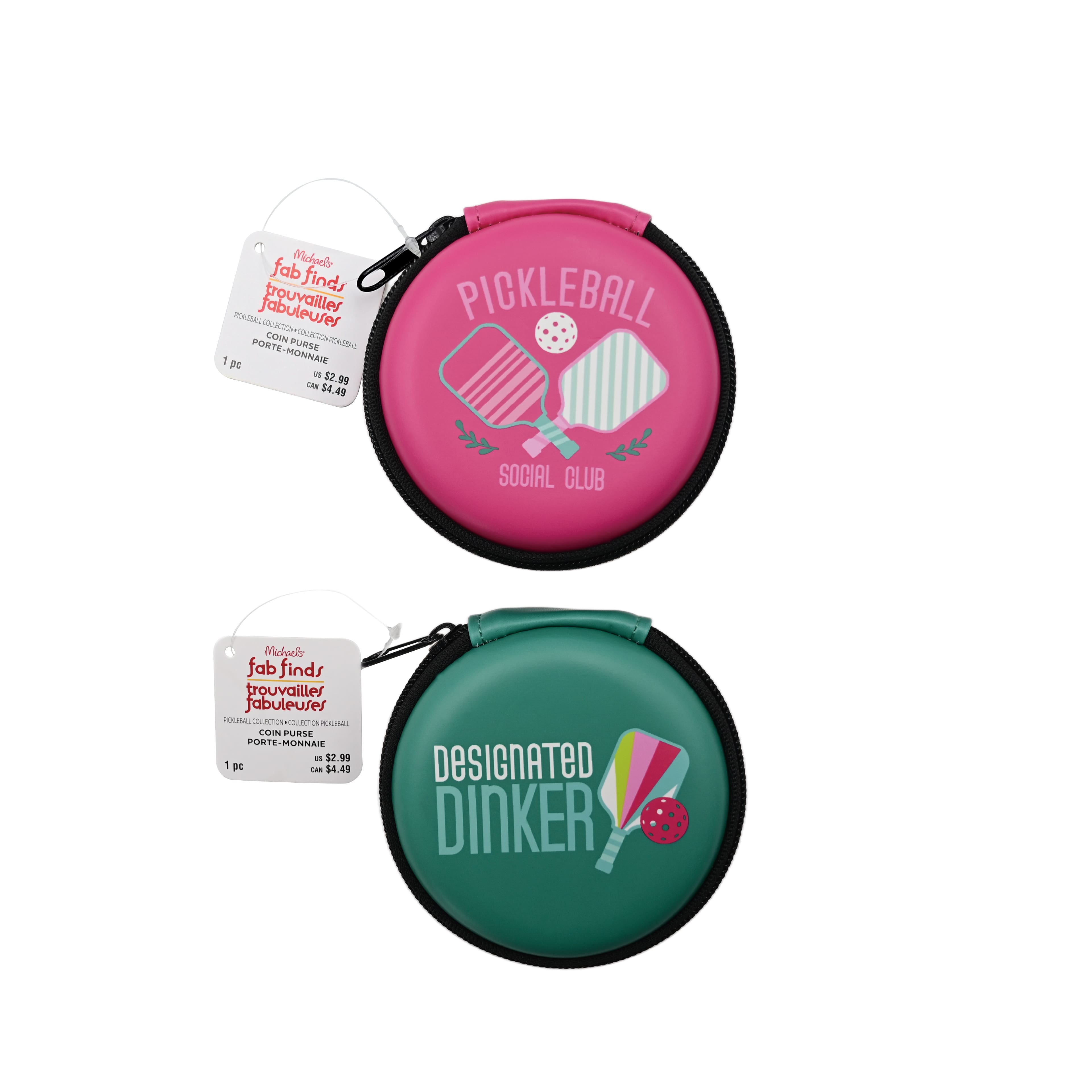 Assorted Pickleball Coin Purse, 1pc. by Fab Finds