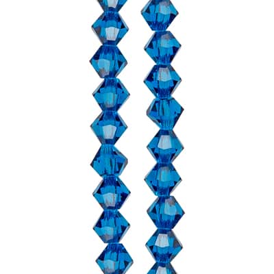 Preciosa Glass Crystal Bicone Beads, 4mm by Bead Landing™