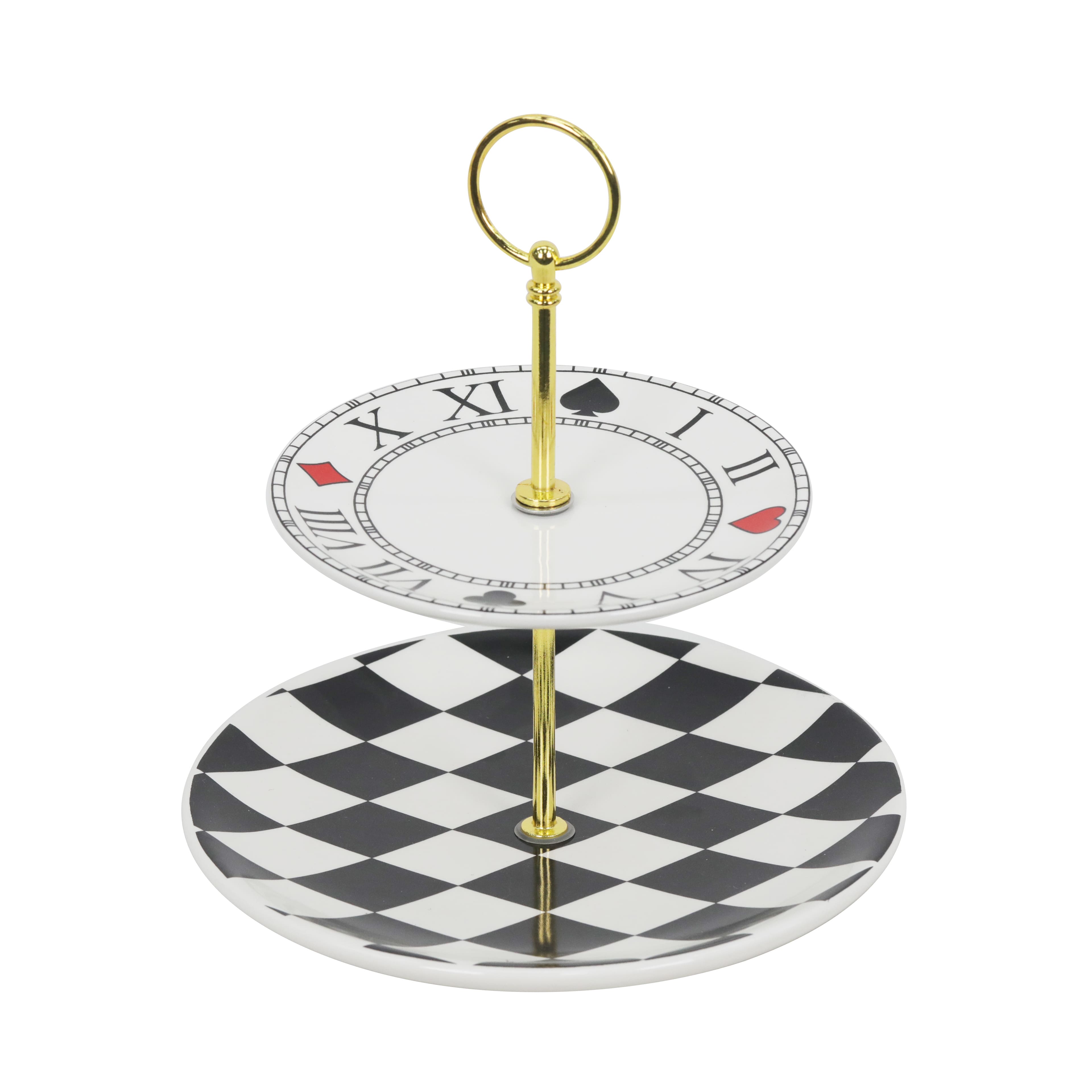 9&#x22; Ceramic Two-Tier Tray by Ashland&#xAE;