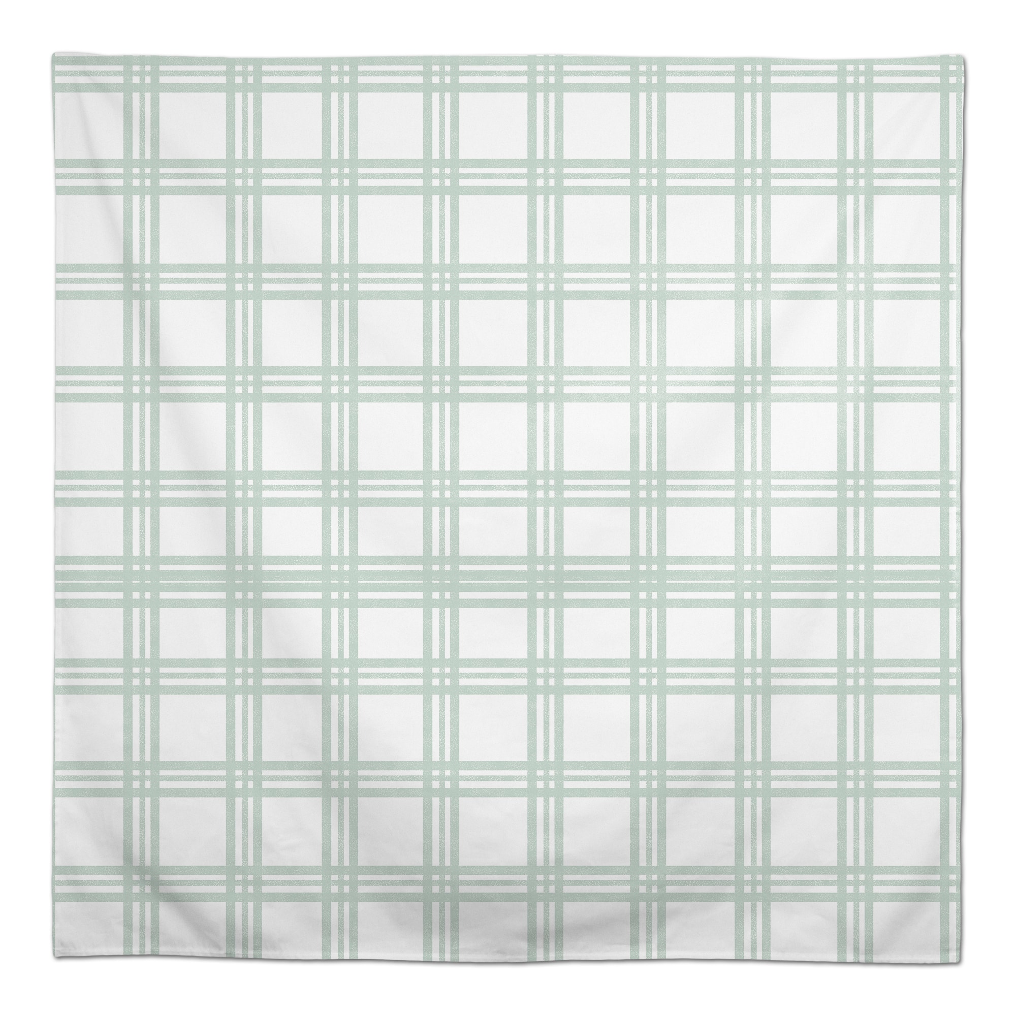Lucky Green Plaid Tablecloth 58" x 58" Tablecloth
