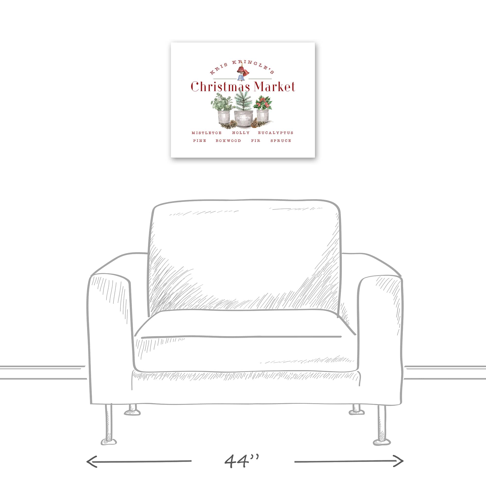 Kringle Christmas Market Canvas Wall Art