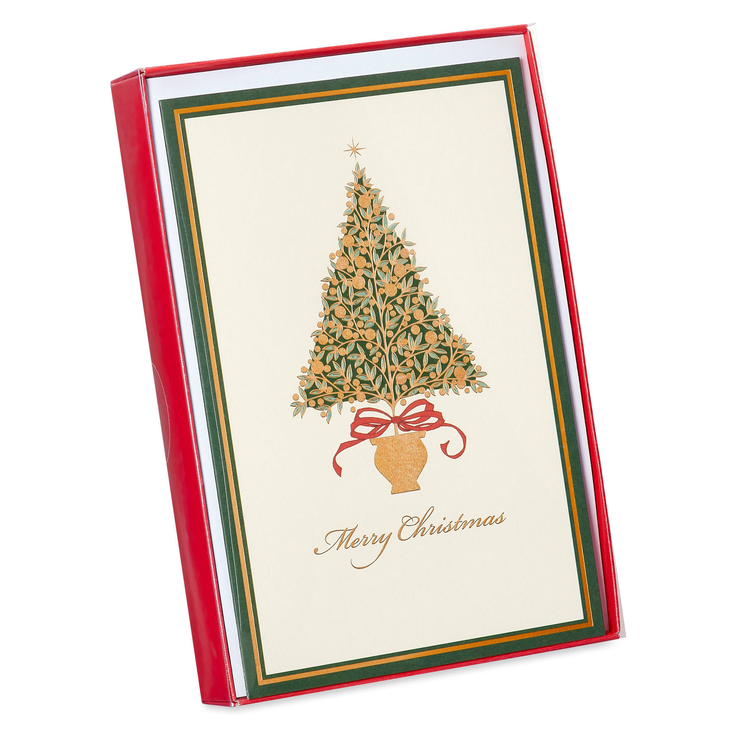 merry christmas tree box of cards michaels merry christmas tree box