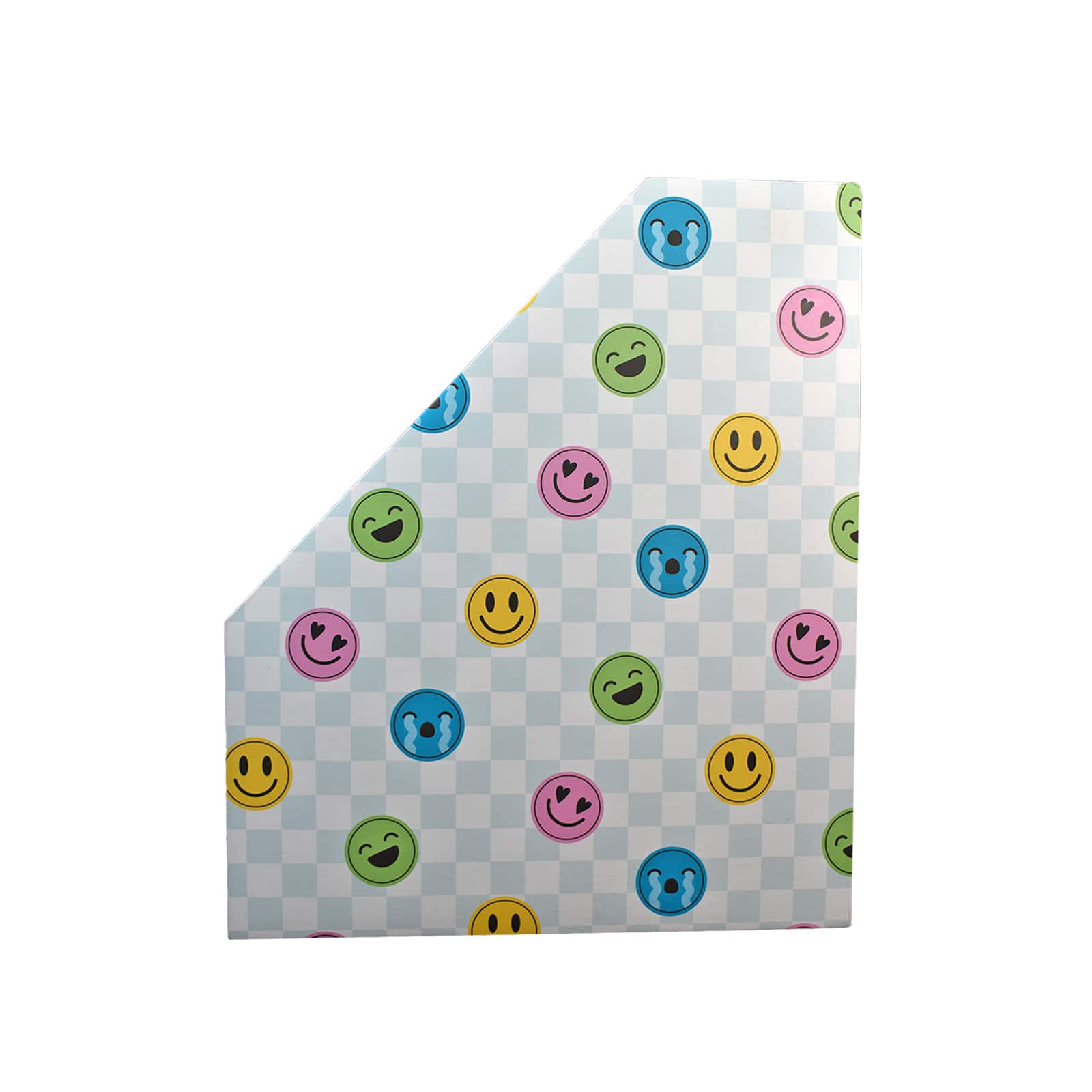 12&#x22; Multicolor Smile Emoji Magazine Bin by B2C&#x2122;