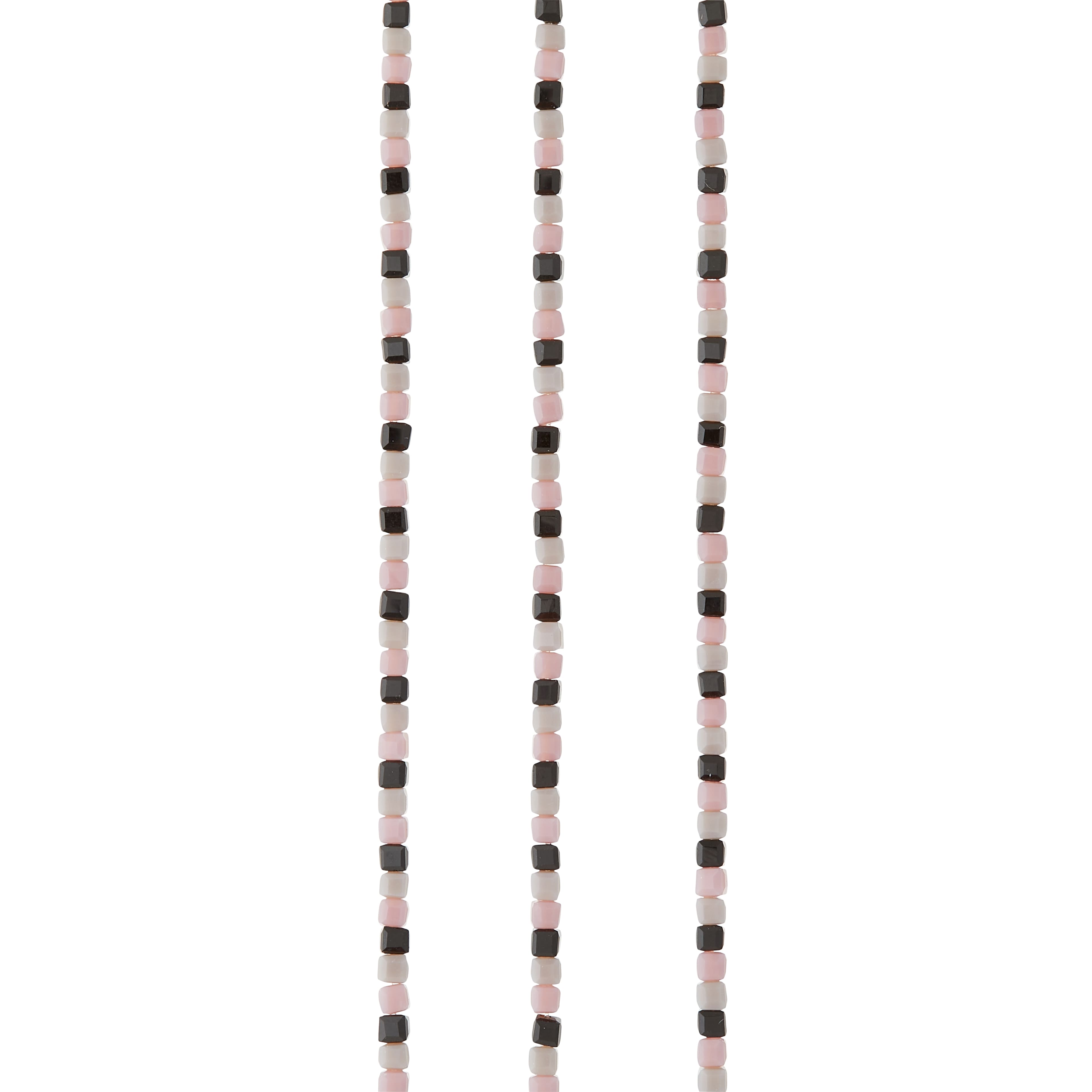 Multicolor Glass Cube Bead Strings, 3mm by Bead Landing™