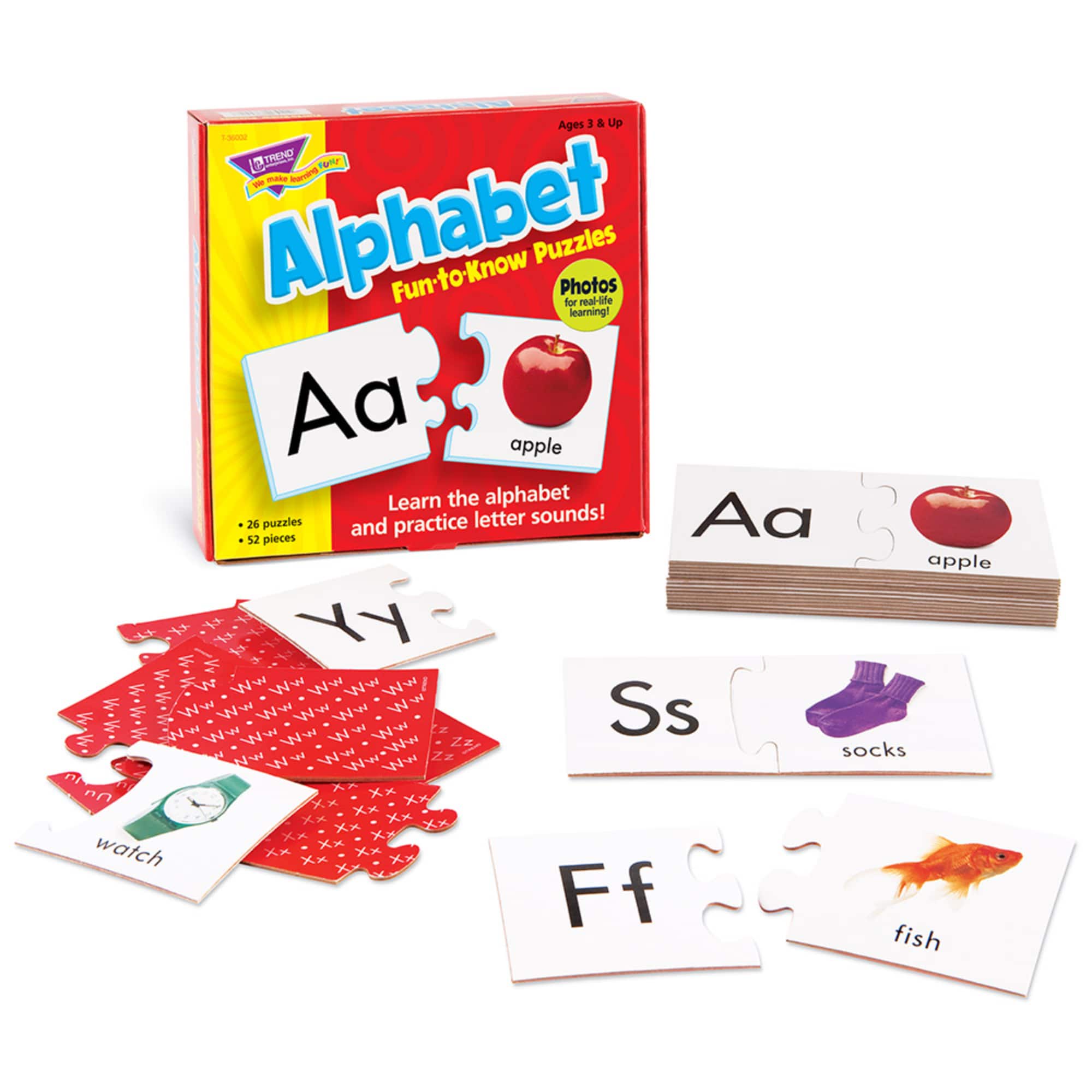 Trend Enterprises&#xAE; Alphabet Fun-to-Know Puzzles