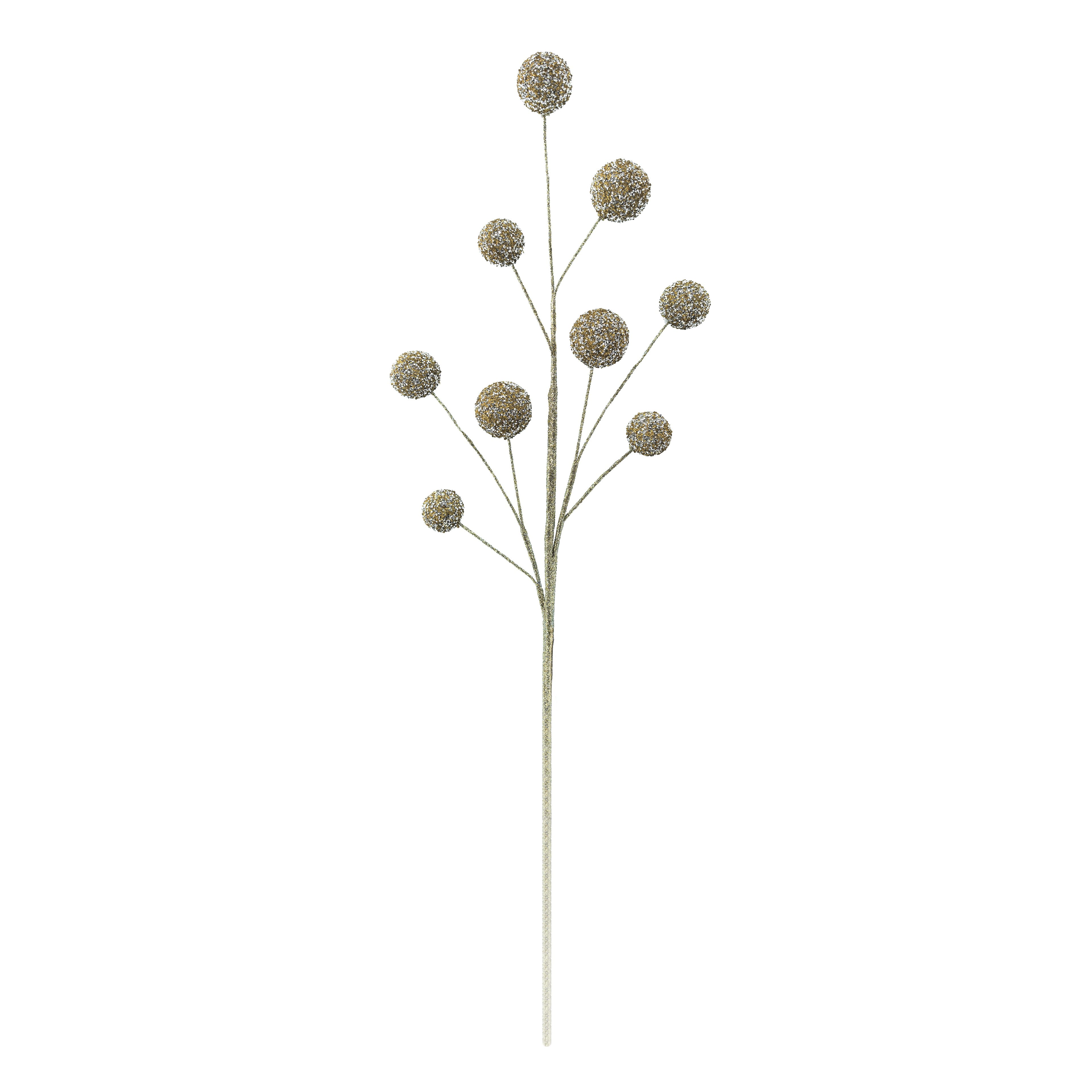 29&#x22; Gold Glitter Ball Stem by Ashland&#xAE;