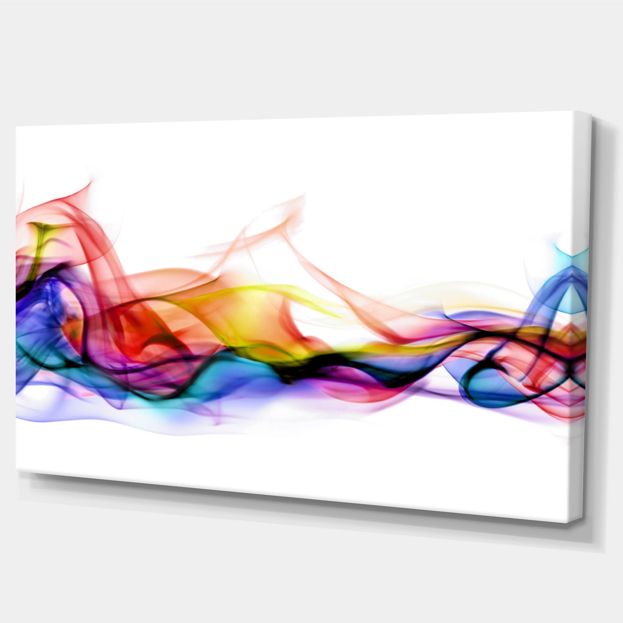 Designart - Abstract Smoke - Contemporary Artwork