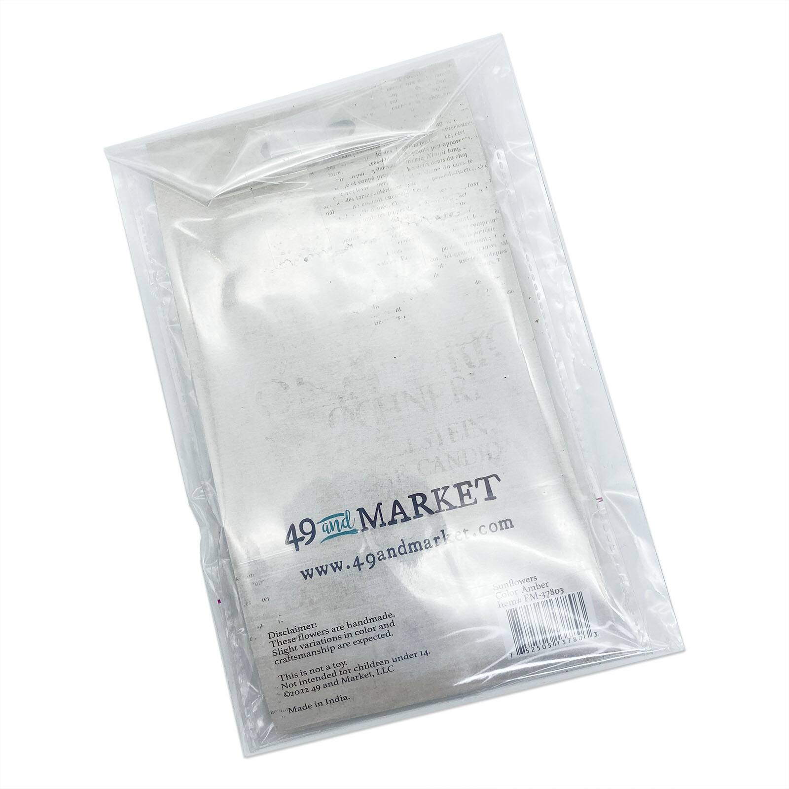 49 And Market Amber Sunflower Paper Flowers, 8ct.