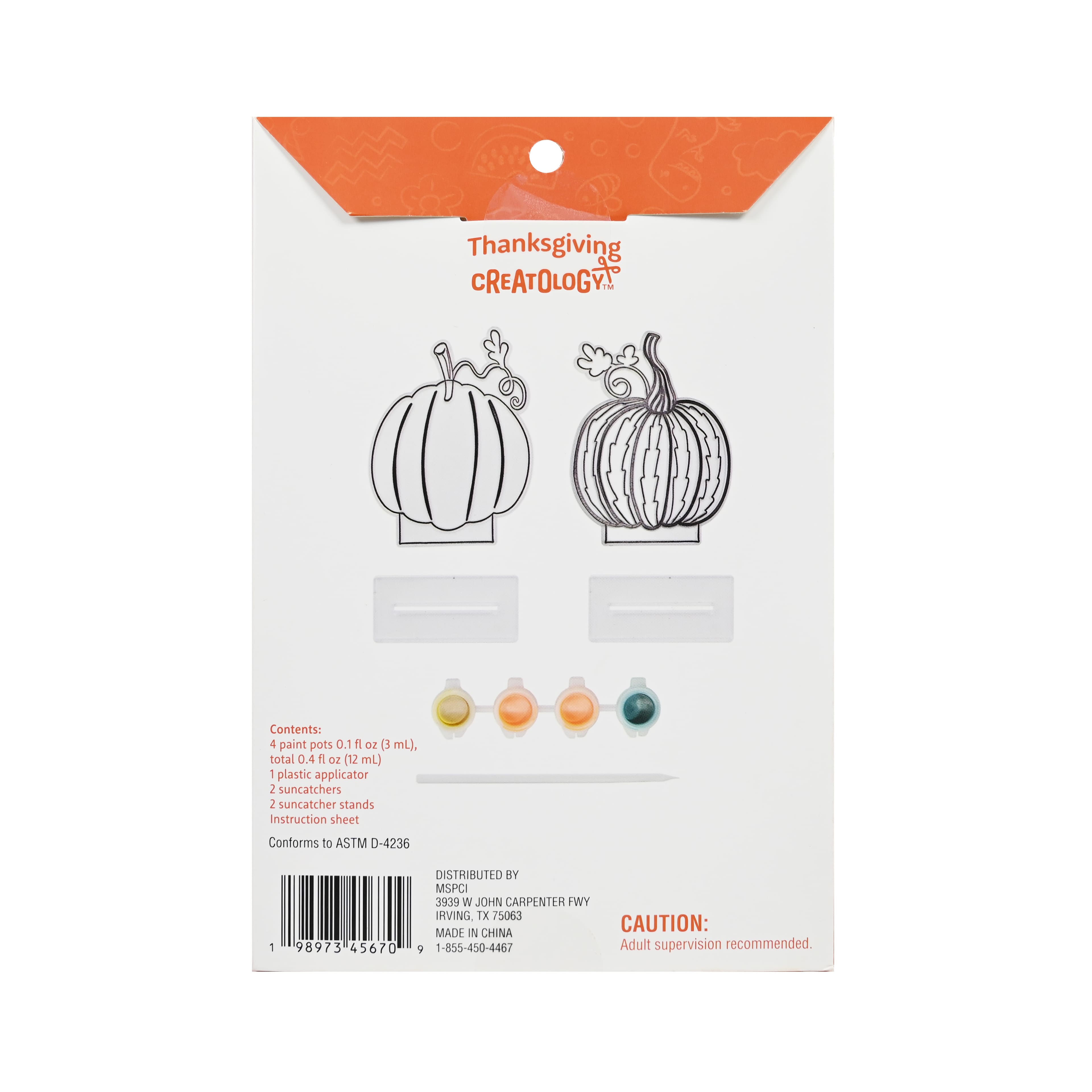 Pumpkin Suncatcher Craft Kit by Creatology&#x2122;