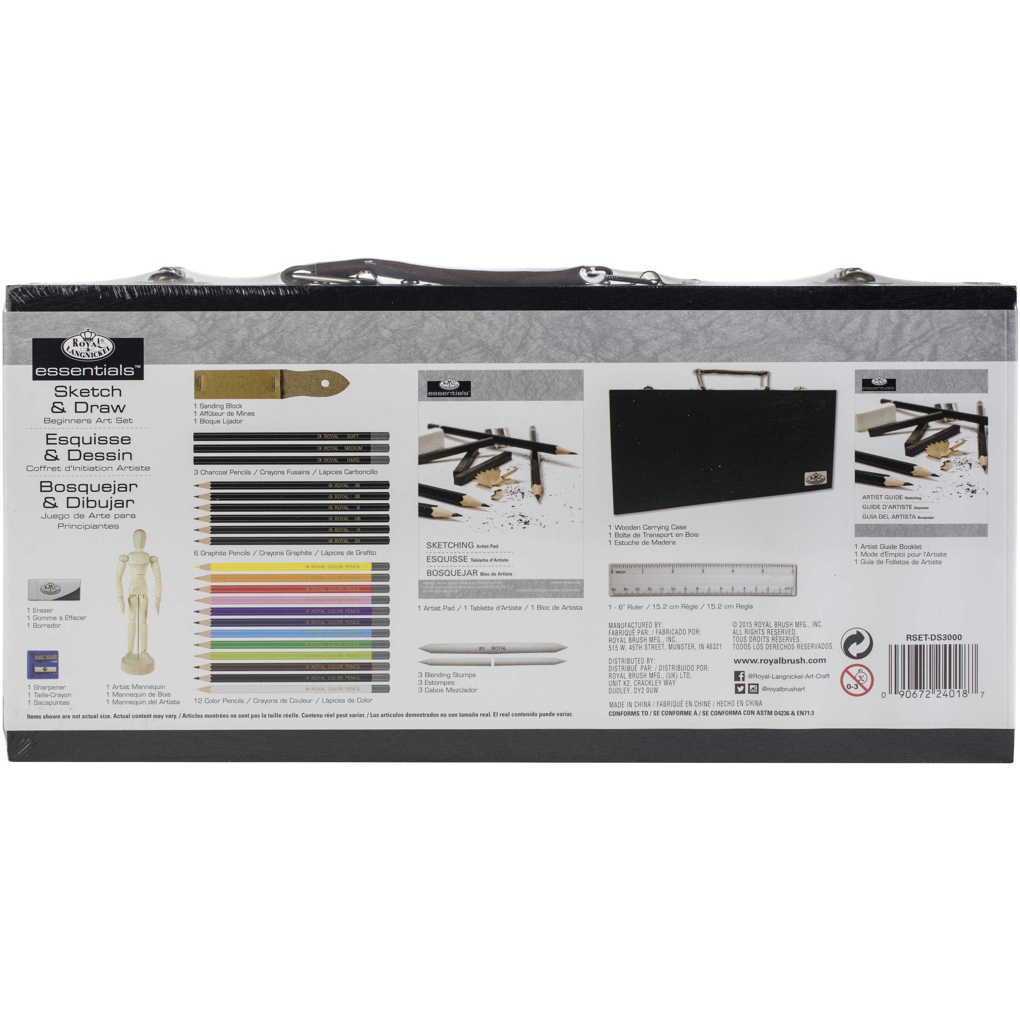 Royal & Langnickel® Essentials™ 32 Piece Sketching & Drawing Beginner Artist Set