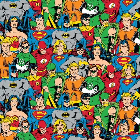 Camelot® Fabrics DC Comics Packed Characters Cotton Fabric | Michaels
