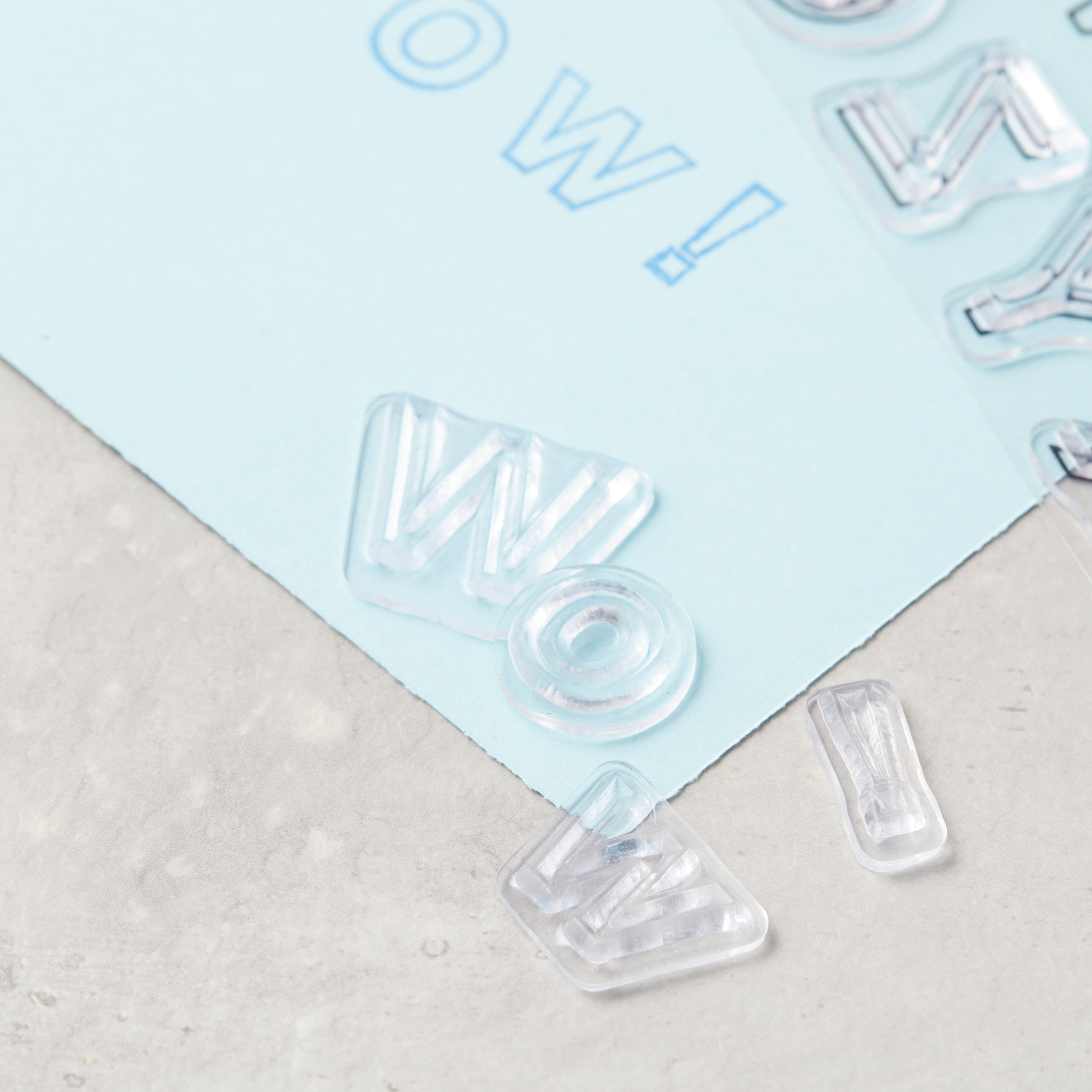 Block Letter Clear Stamps by Recollections™