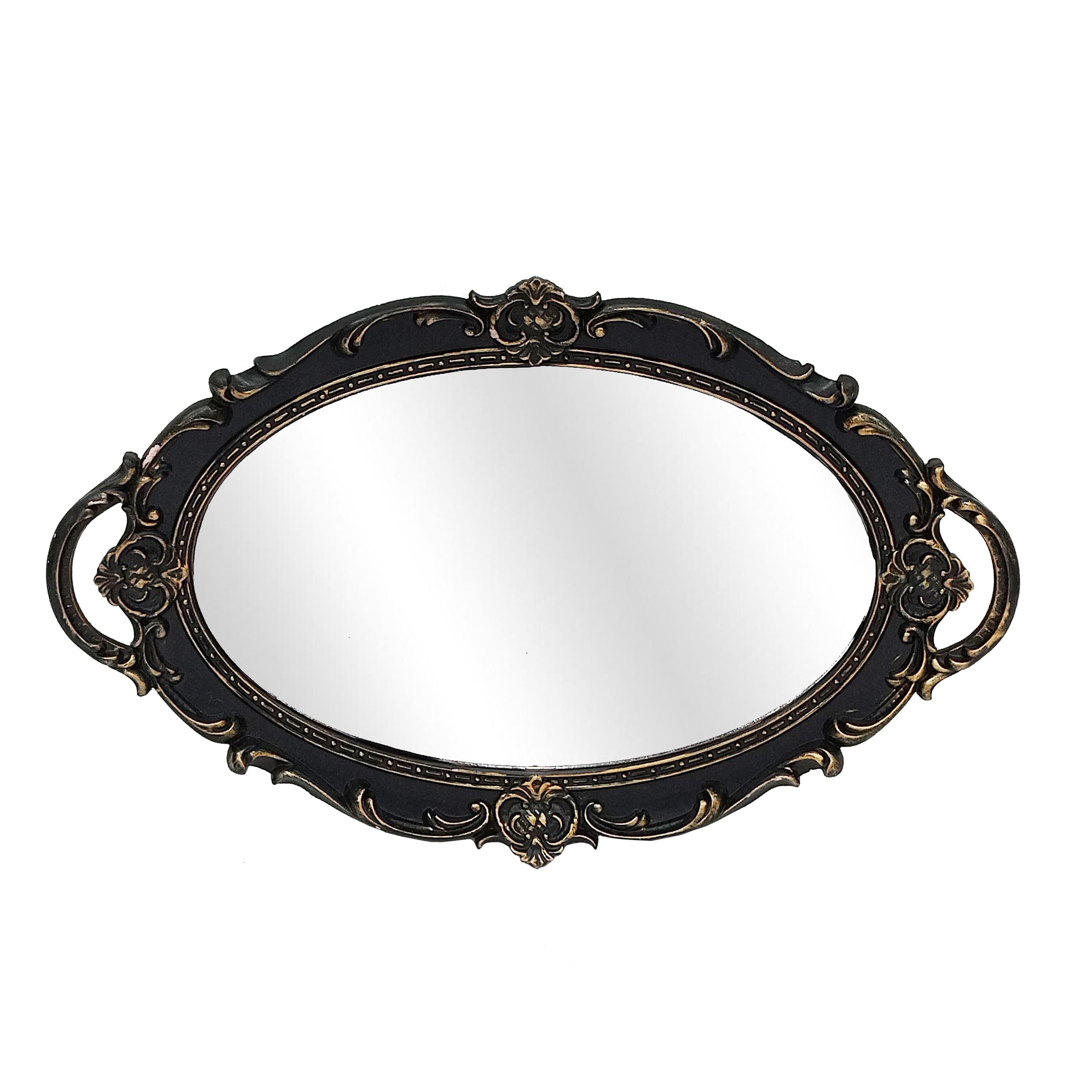 15.25&#x22; Antique Brass Mirror Tray Tabletop D&#xE9;cor by Ashland&#xAE;