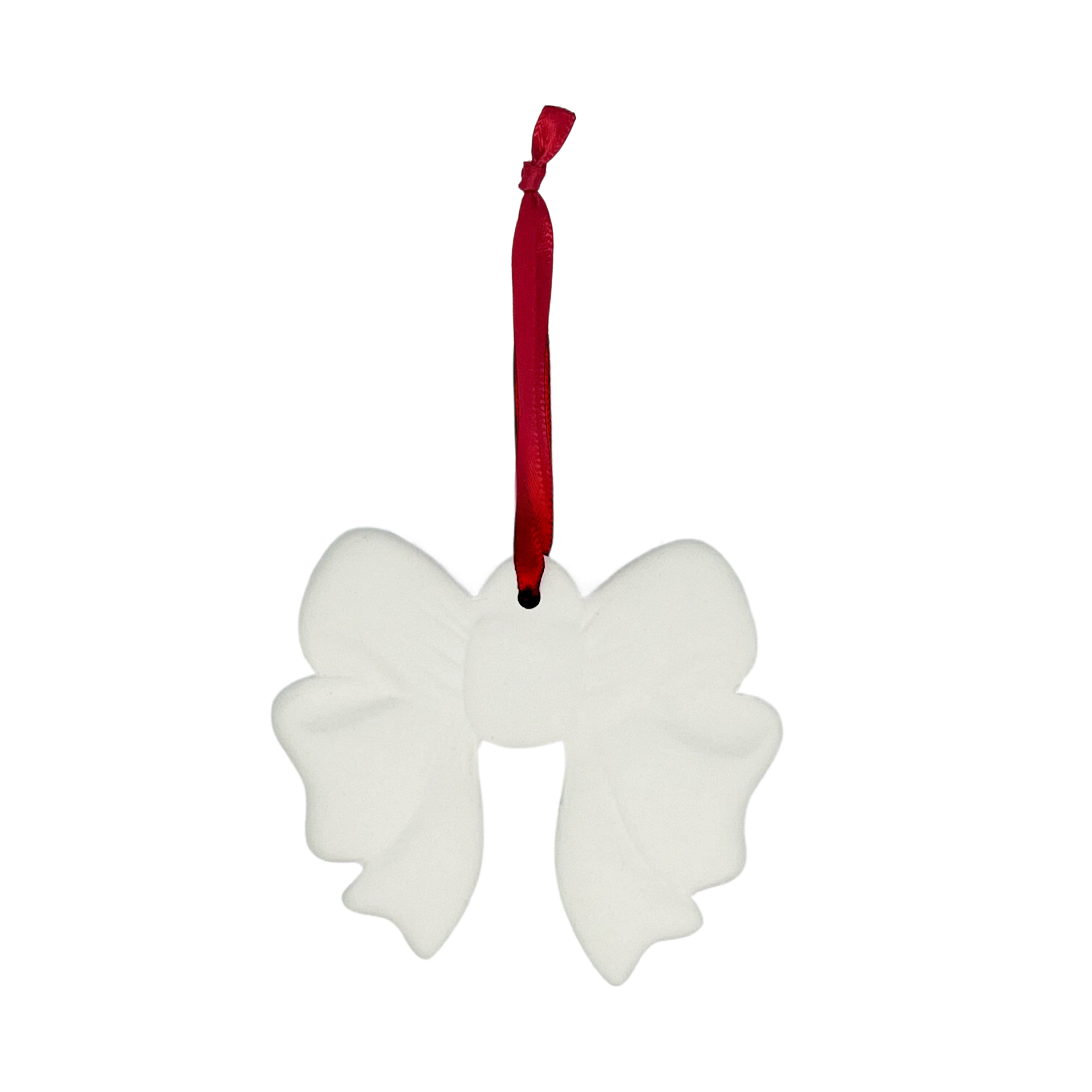 3.75&#x22; DIY Ceramic Bow Ornament by Make Market&#xAE;