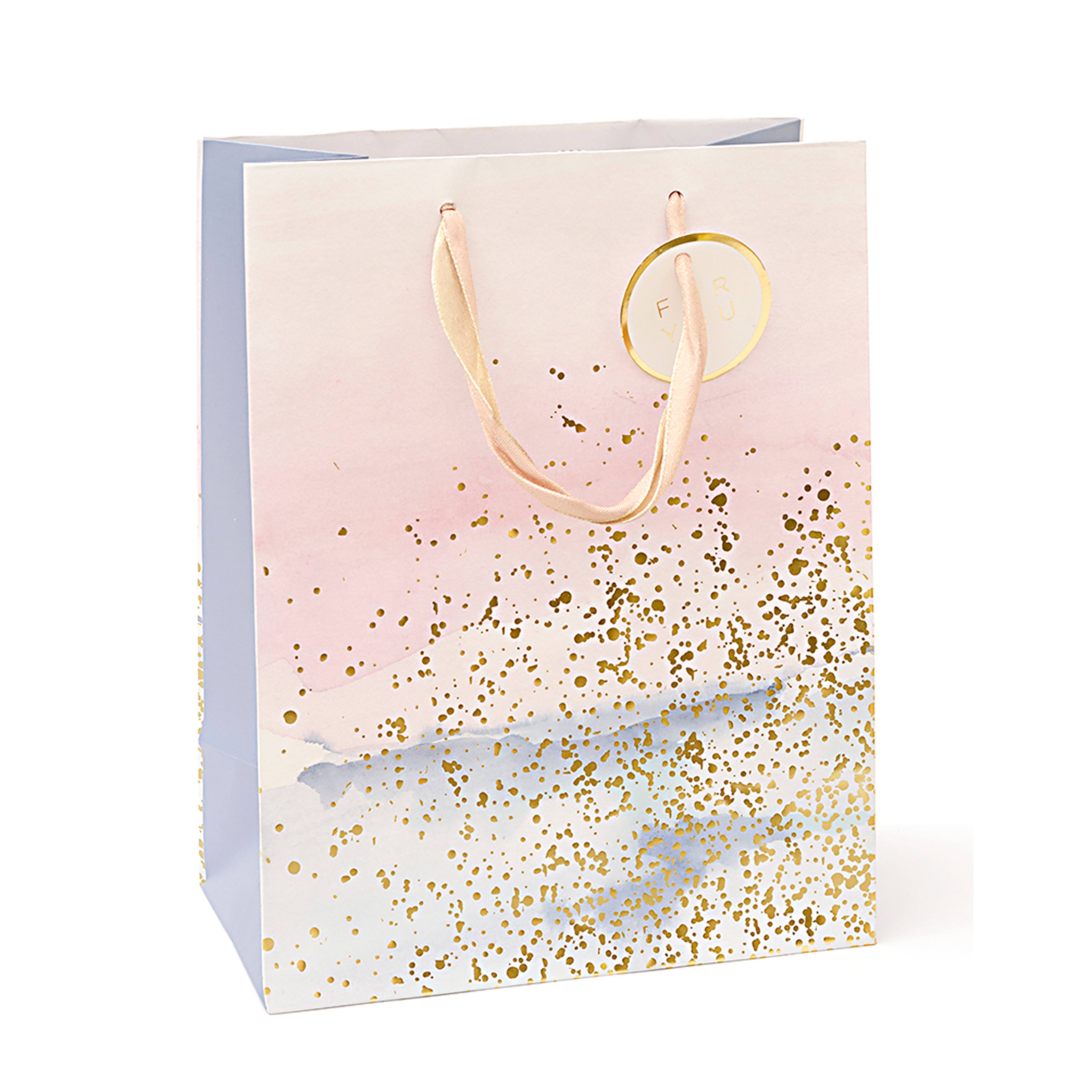 Mara-Mi Medium Watercolor & Gold Foil Gift Bag | Michaels