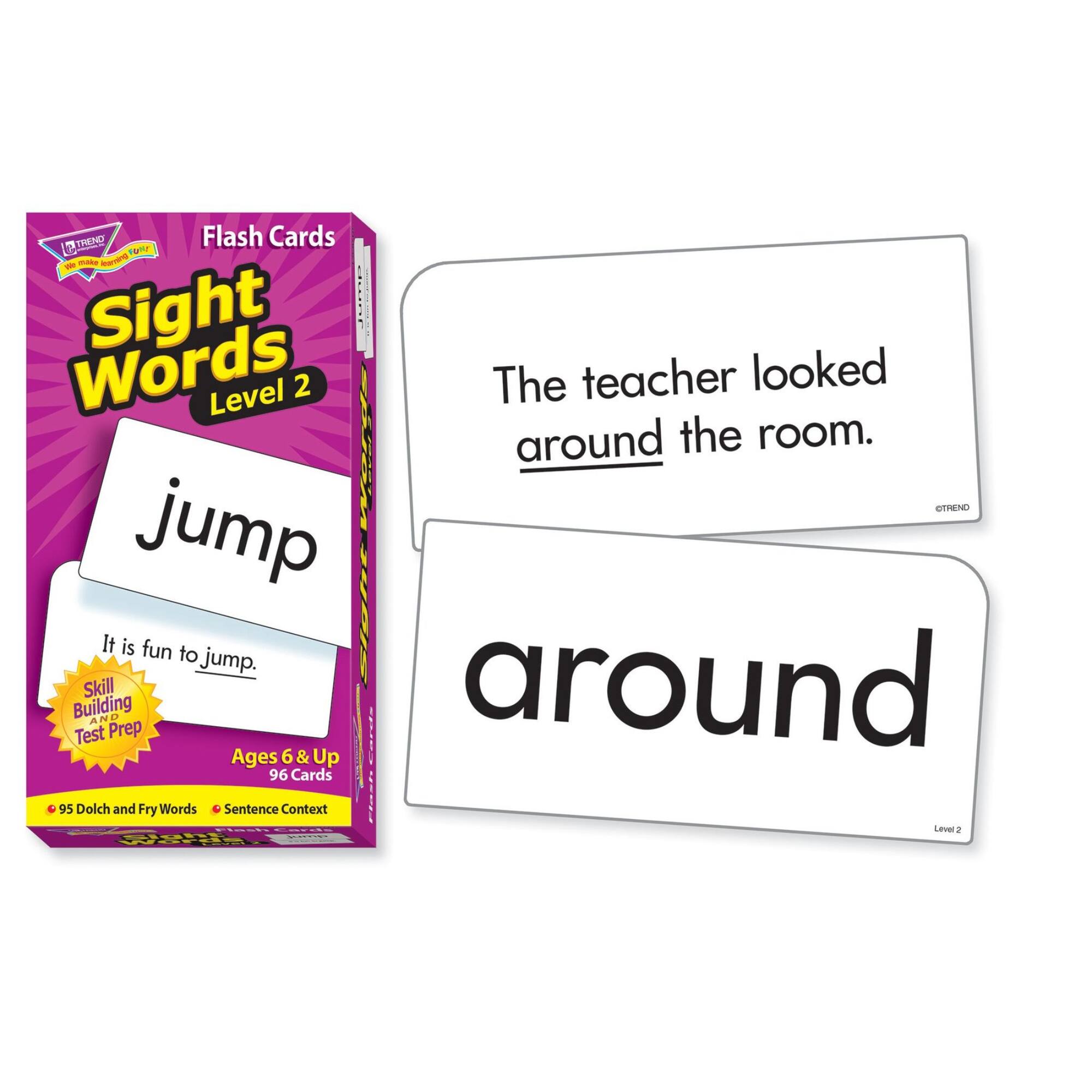 Trend Enterprises® Sight Words Level 2 Skill Drill Flash Cards