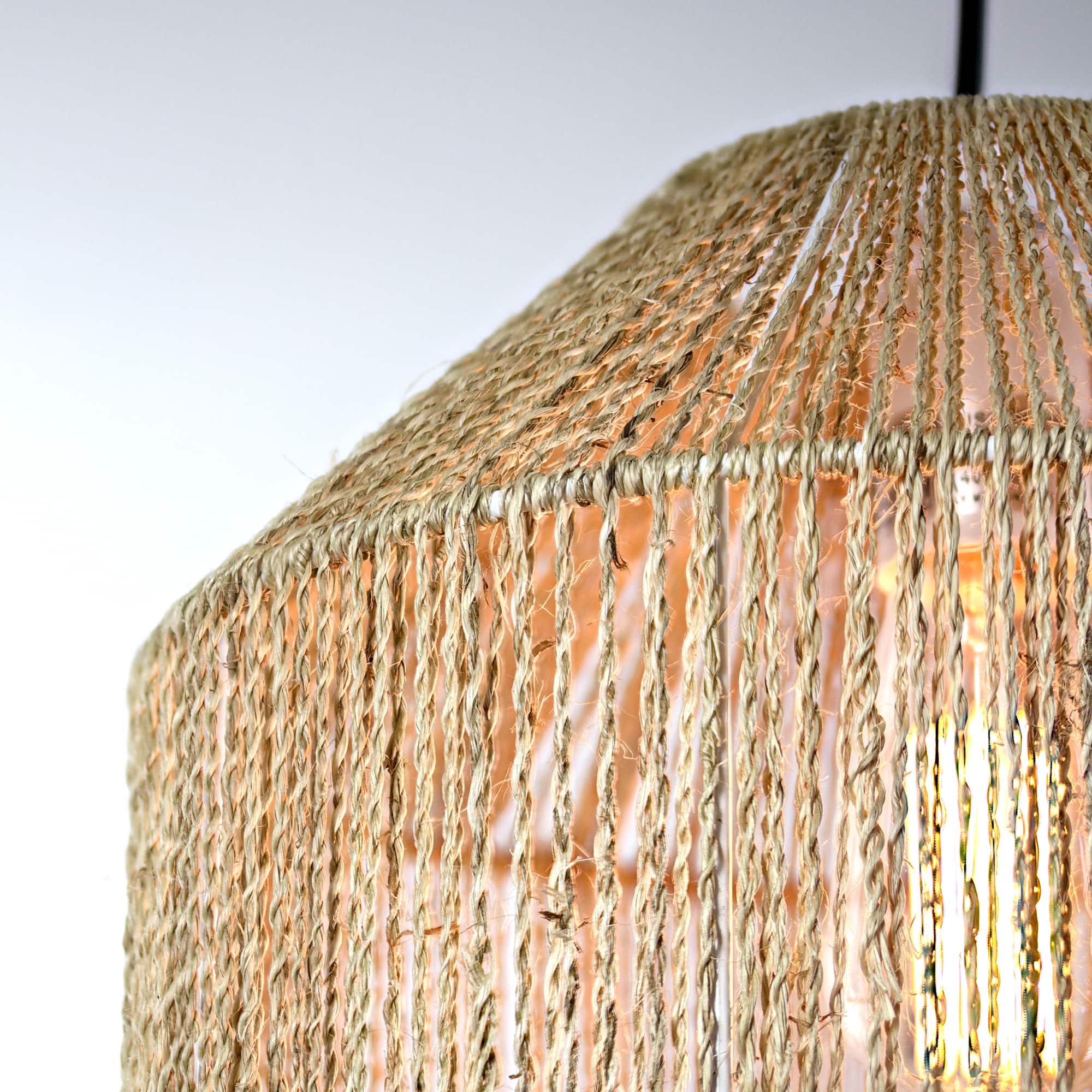 14'' Hemp Rope Pendant Lamp