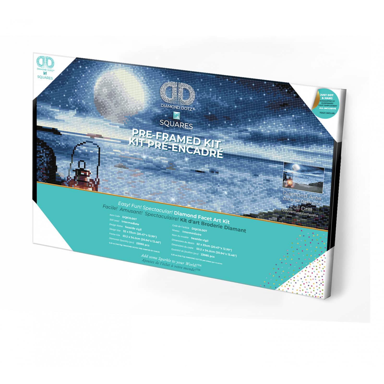 Diamond Dotz&#xAE; Intermediate Seaside Vigil Pre-Framed Diamond Painting Kit