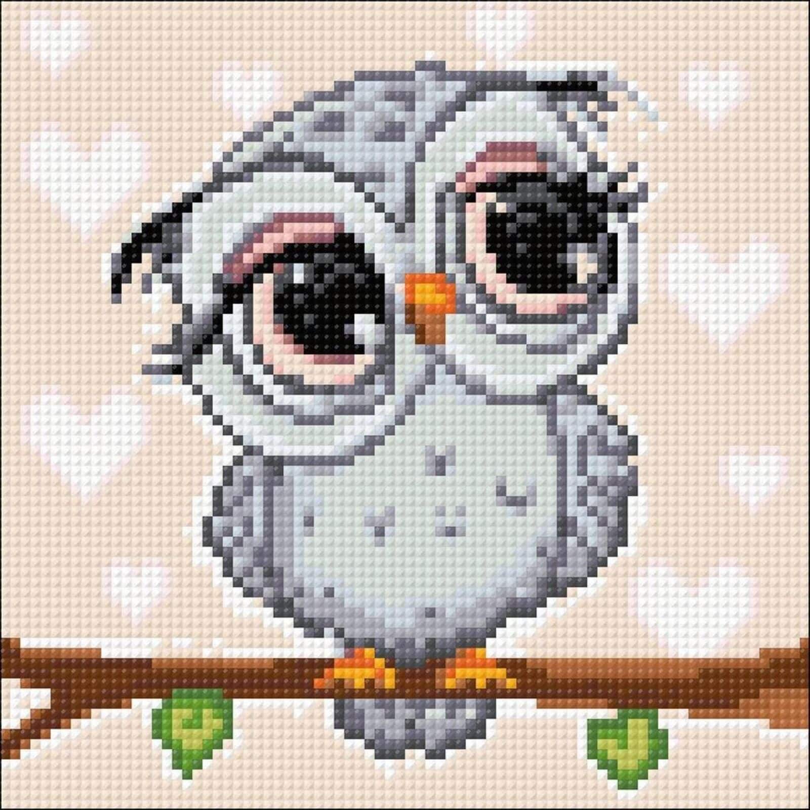 Crafting Spark Little Owl Diamond Painting Kit