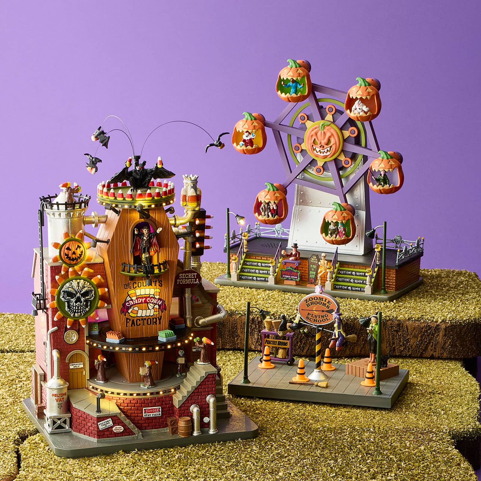 Lemax&#xAE; Spooky Town&#xAE; Zoomie Brooms Flying School