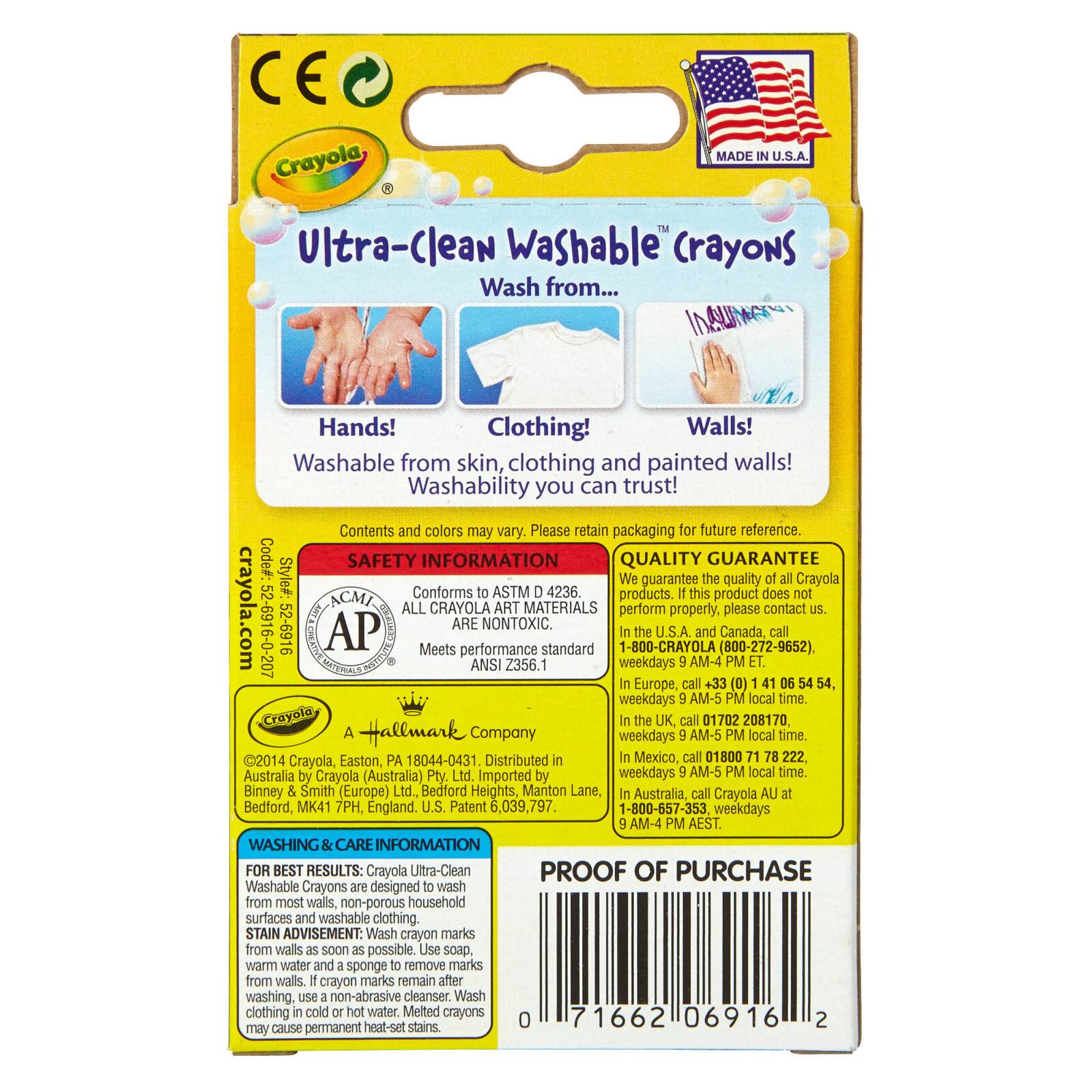 Crayola&#xAE; Washable&#x2122; 16 Color Crayon Set