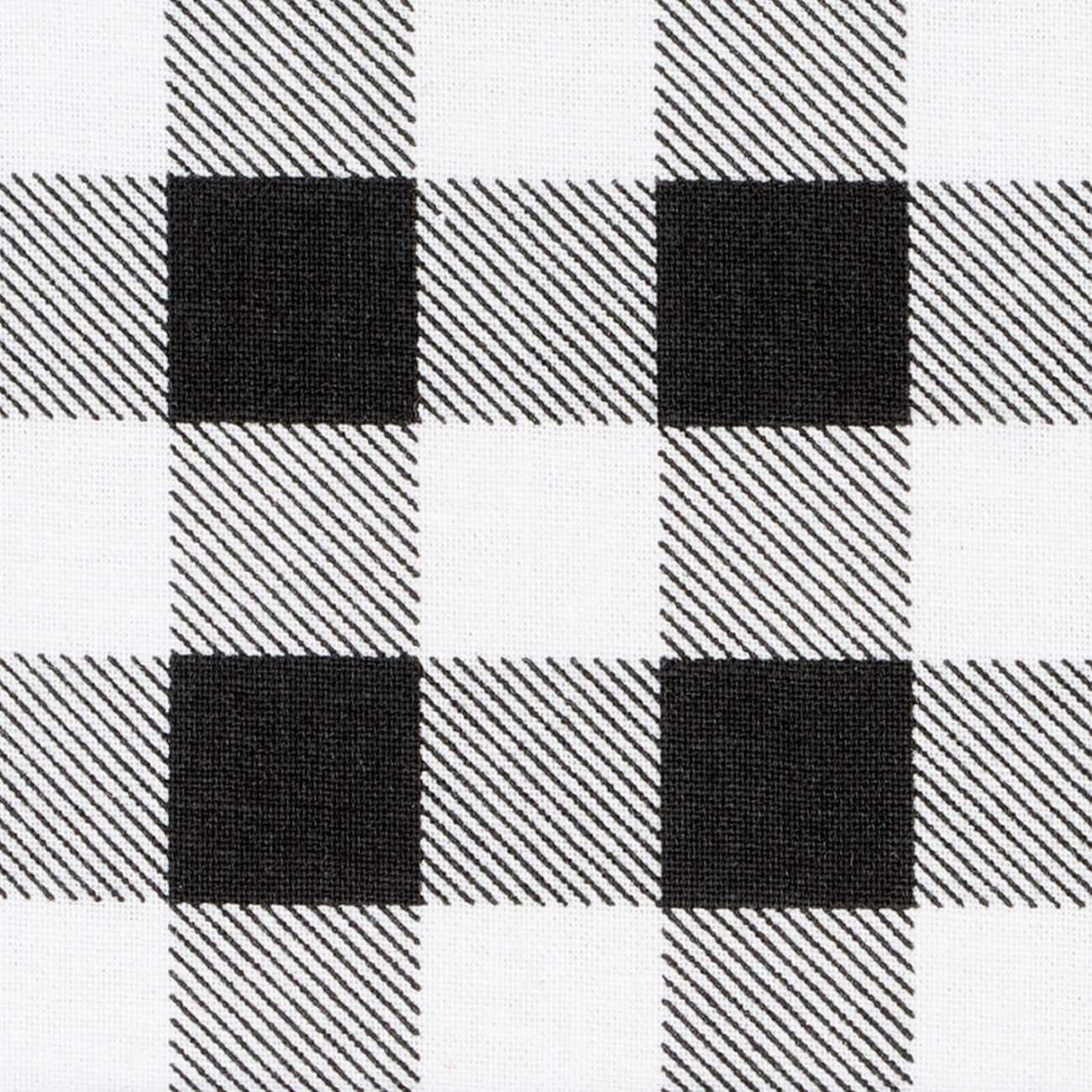 Black Check Cotton Fabric by Loops & Threads™