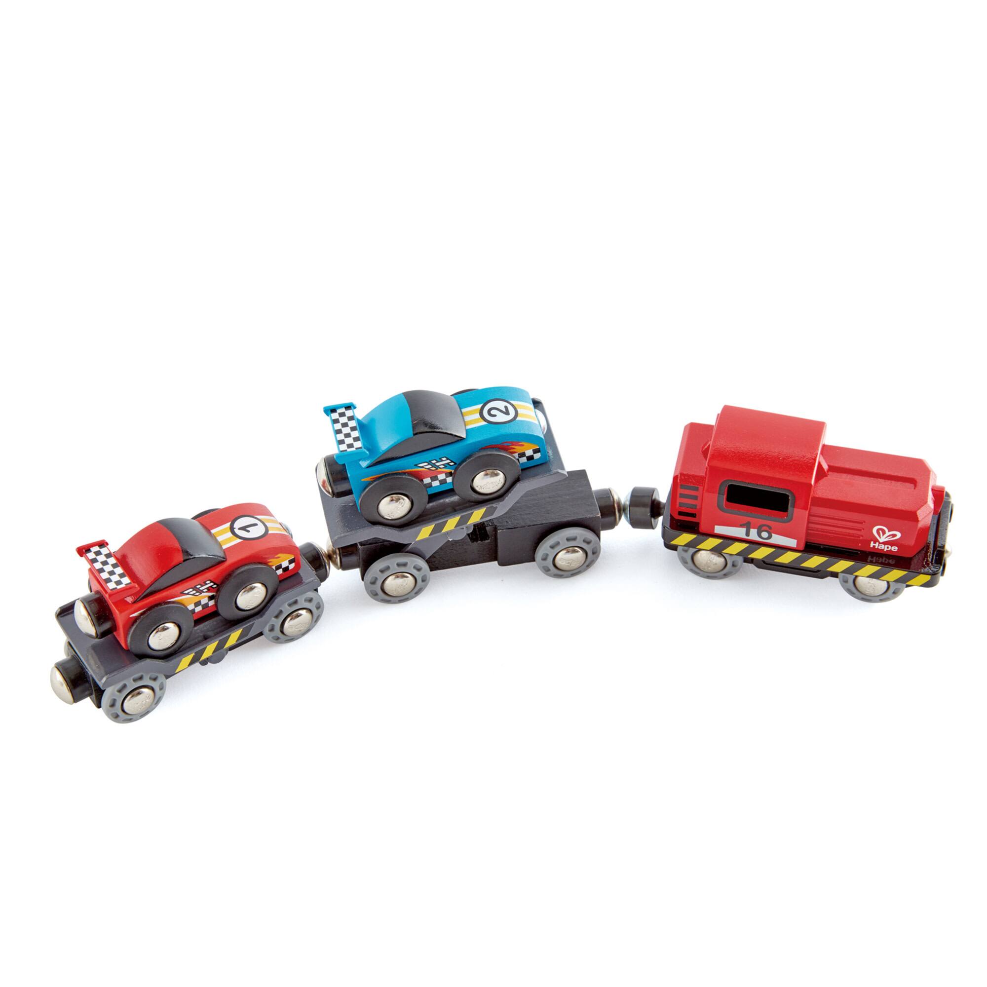 Hape Race Car Transporter Loading & Towing Playset | Michaels