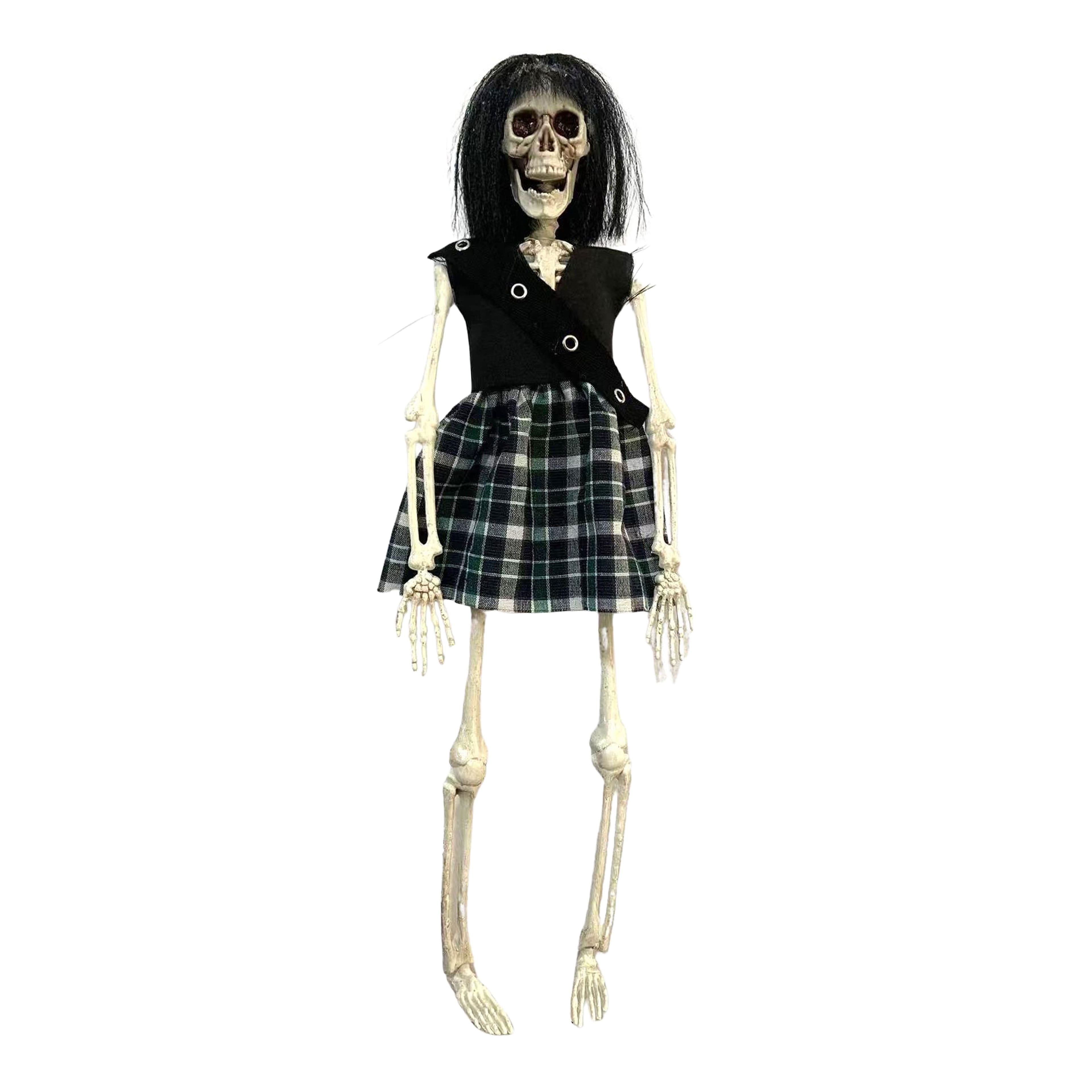 16&#x22; Goth Girl Skeleton with Black Hair by Ashland&#xAE;
