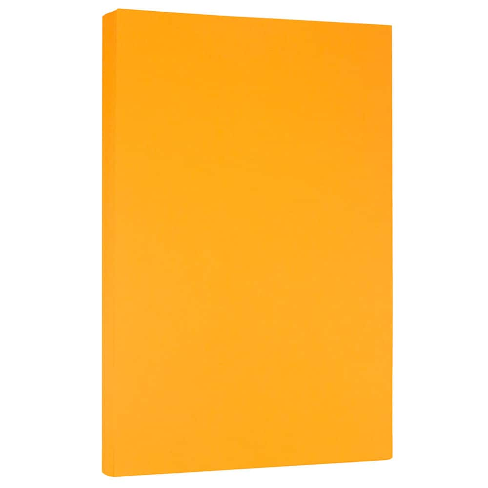 JAM Paper Ultra Bright Hue 8.5" x 14" 24lb. Recycled Colored Legal Paper, 100 Sheets