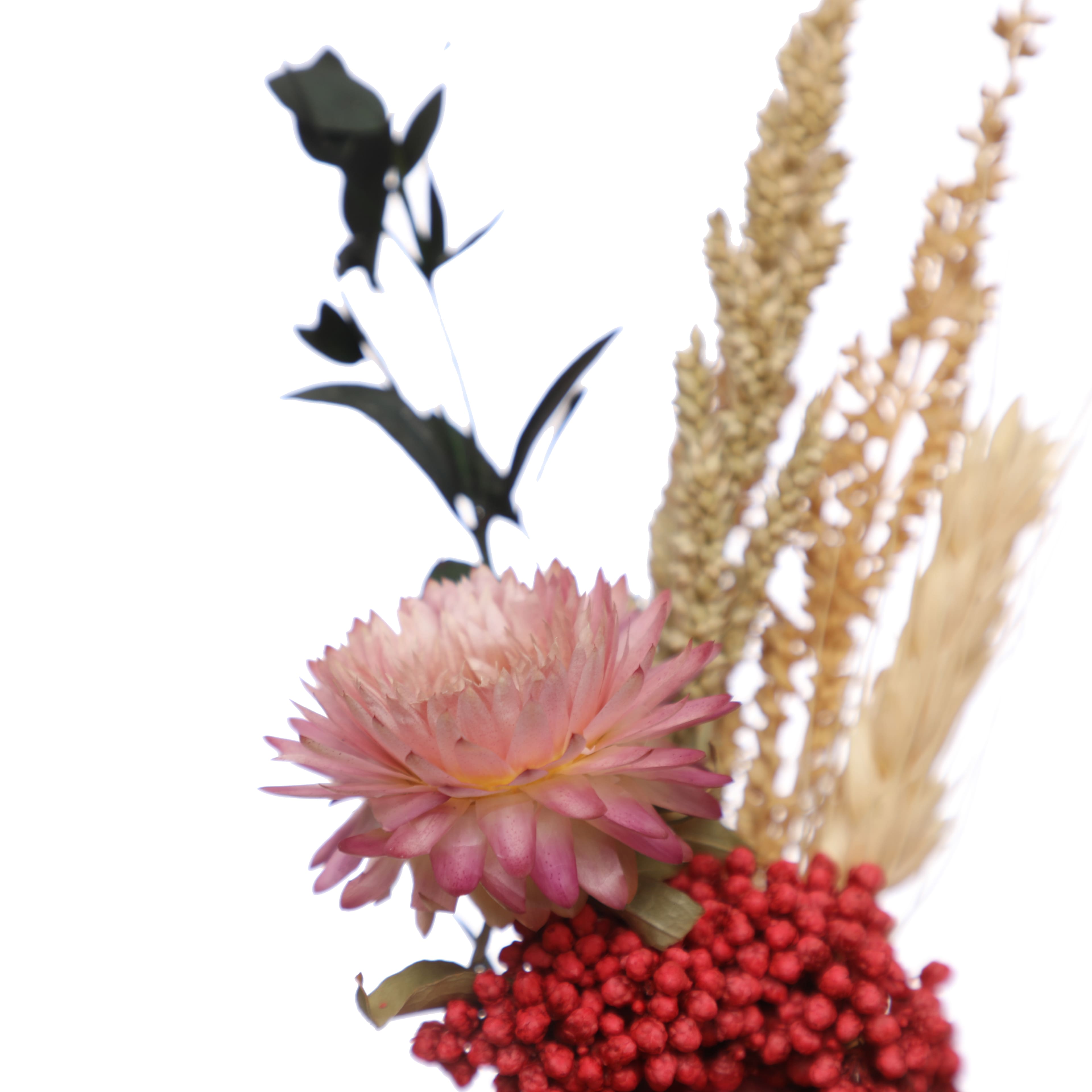 9.5&#x22; Pink Dried Floral Arrangement in White Container by Ashland&#xAE;