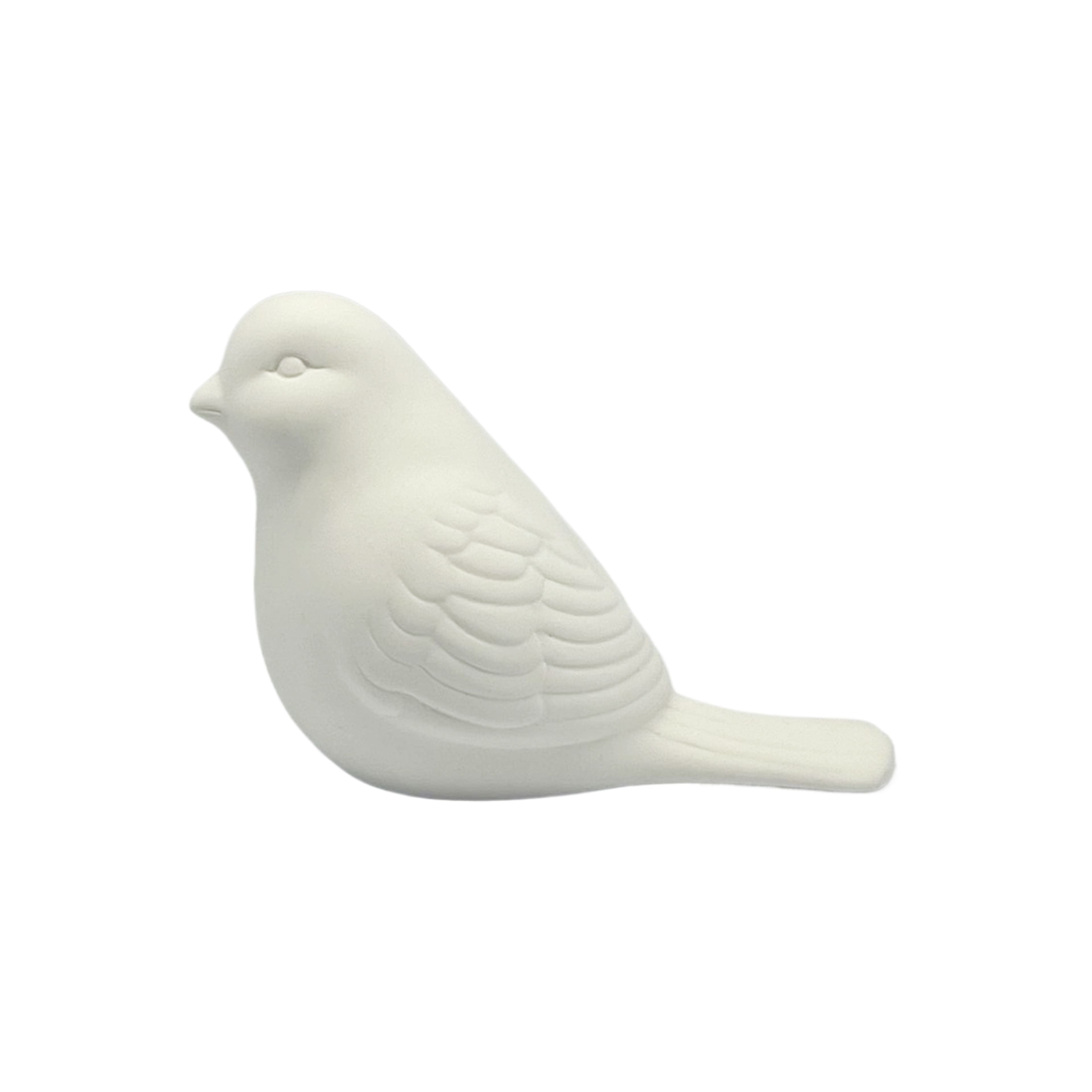 5&#x22; DIY Ceramic Sitting Bird by Make Market&#xAE;