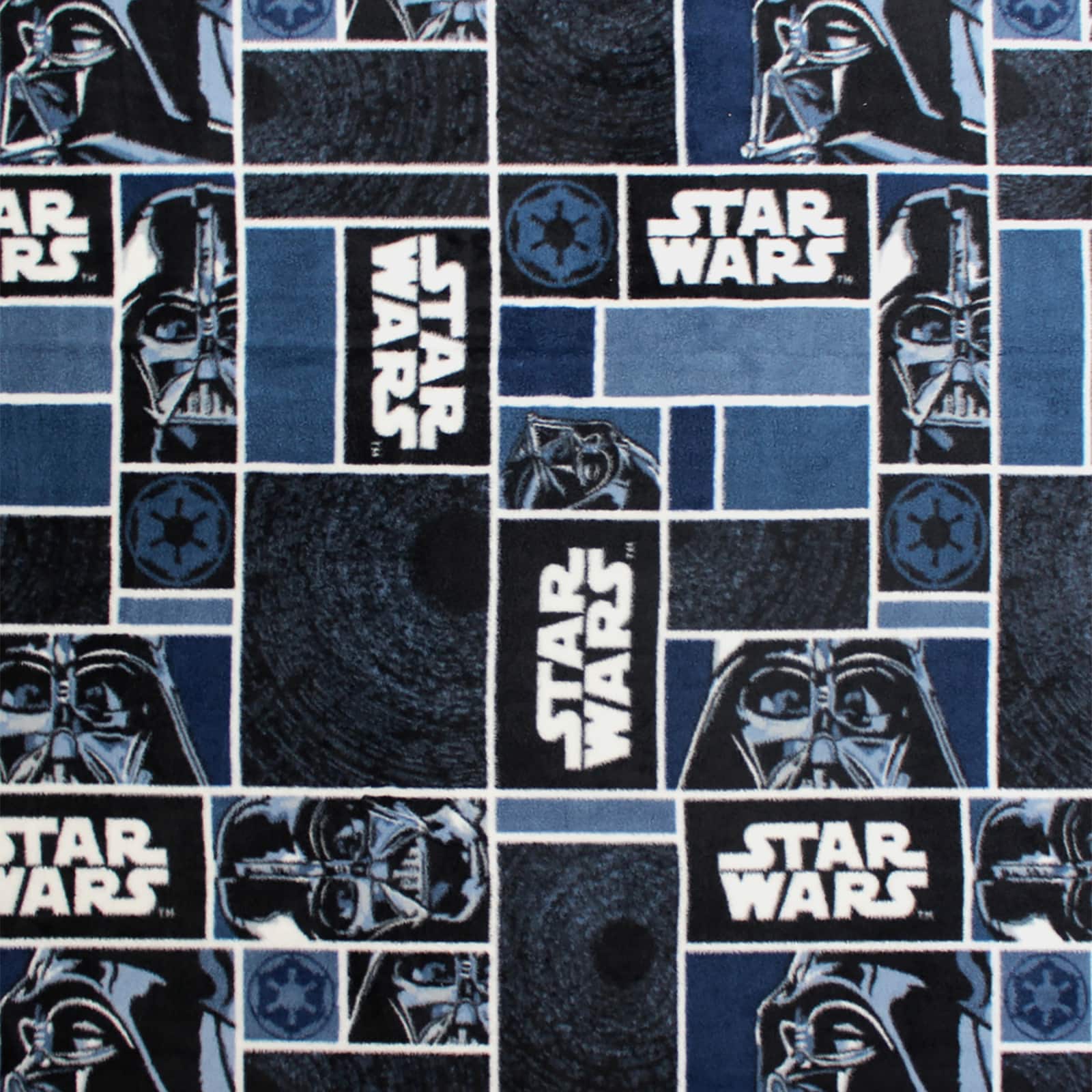 Find The Camelot Fabrics Star Wars Black Darth Vader Blocks Fleece Fabric At Michaels Com