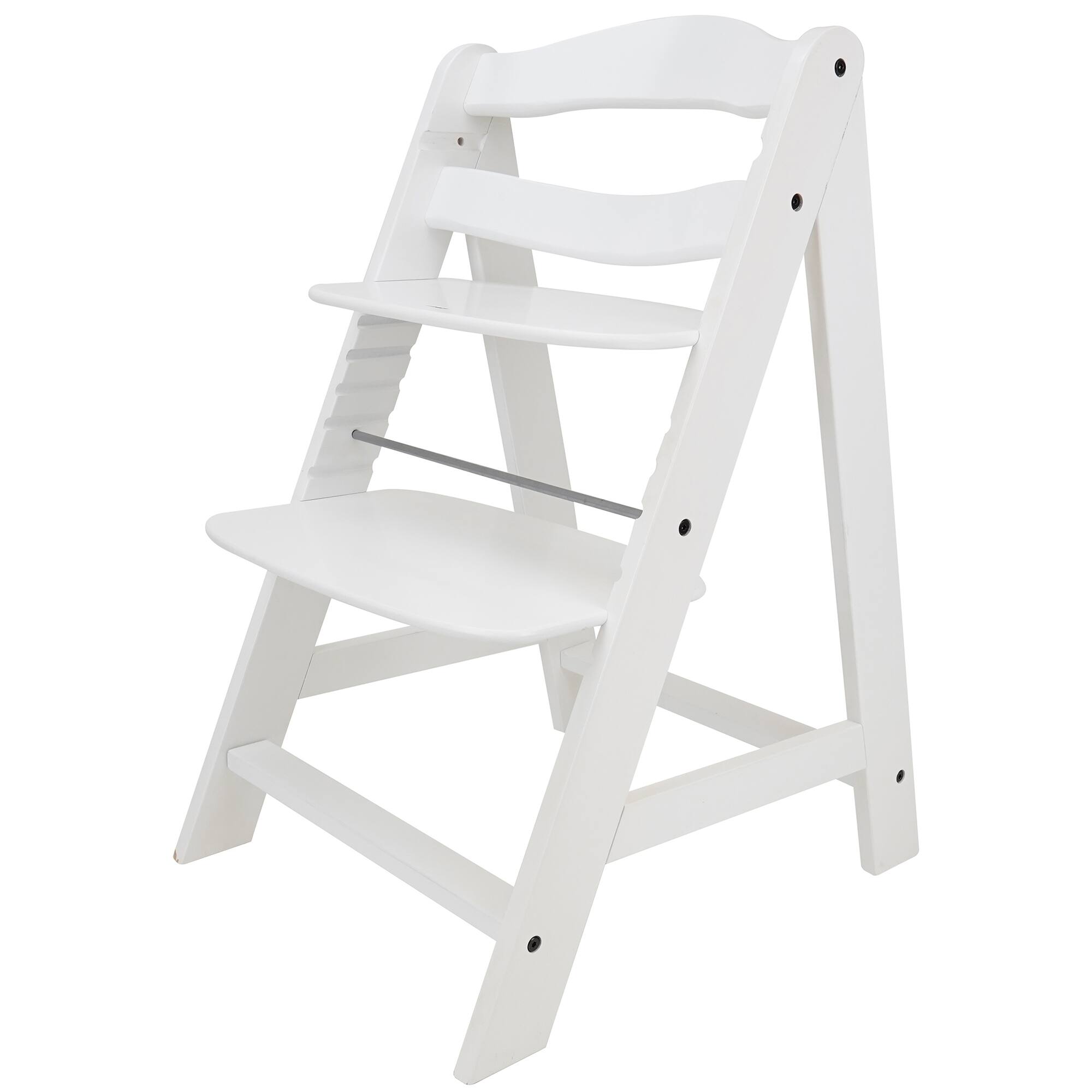 509 Crew Sky White Wooden Adjustable Kid's Chair & Footrest