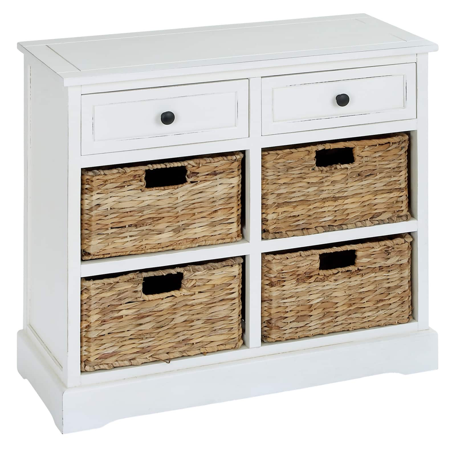 Traditional 4-Basket Storage Cabinet